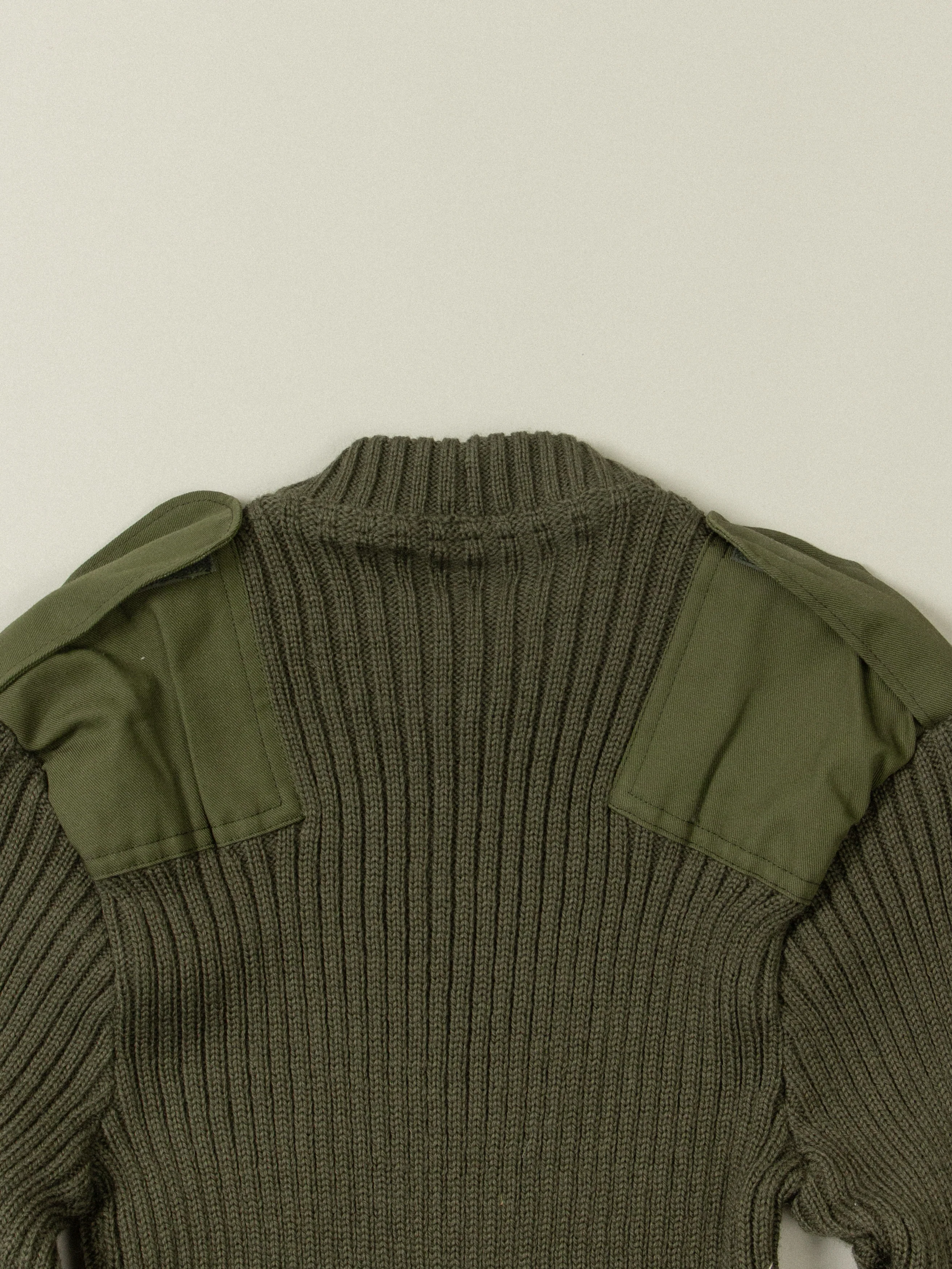 Vtg 1970s Belgian Army Commando Wool Knit - Image 4
