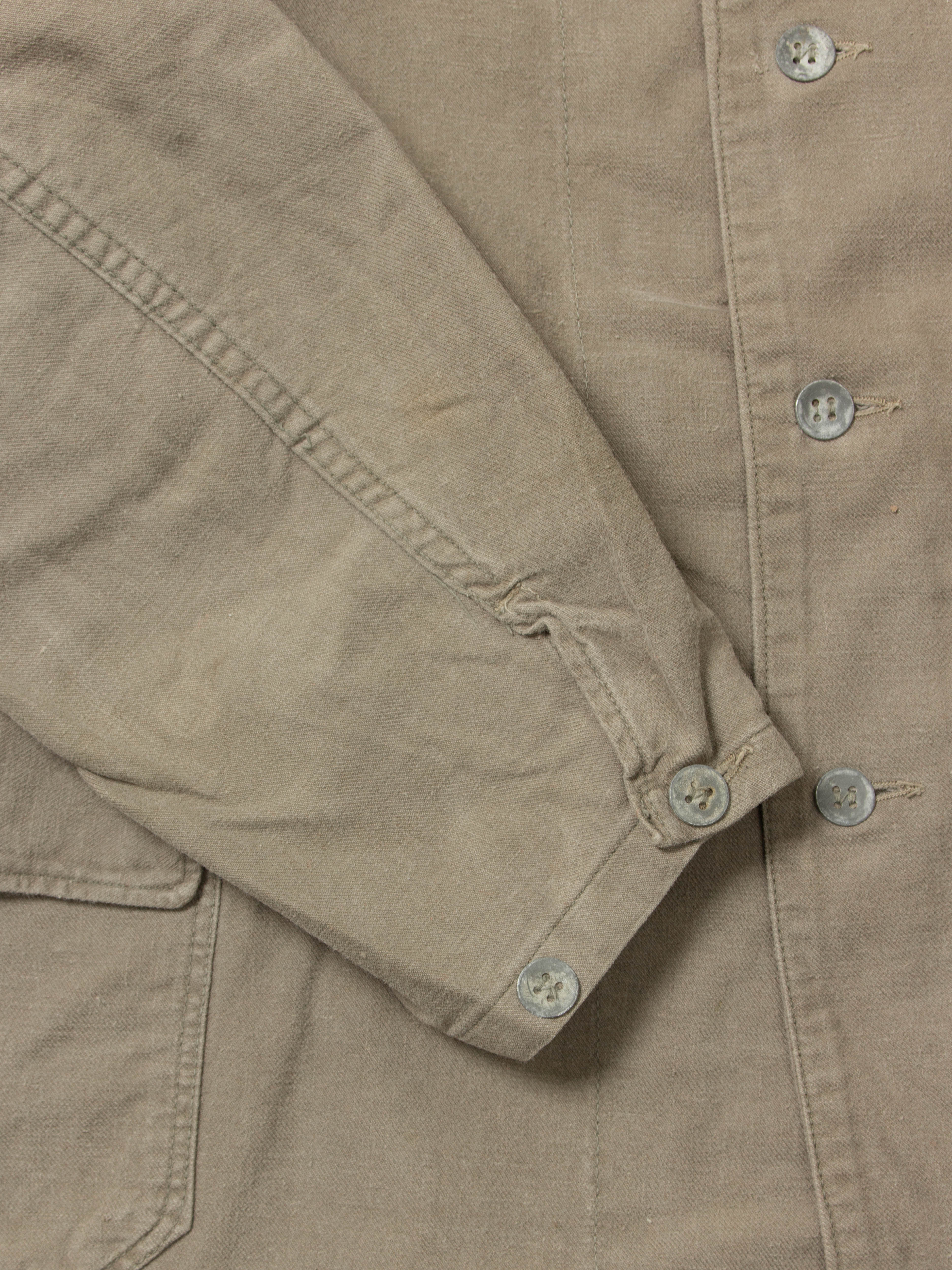 Vtg 1940s Swedish Army Chore Jacket - Image 5
