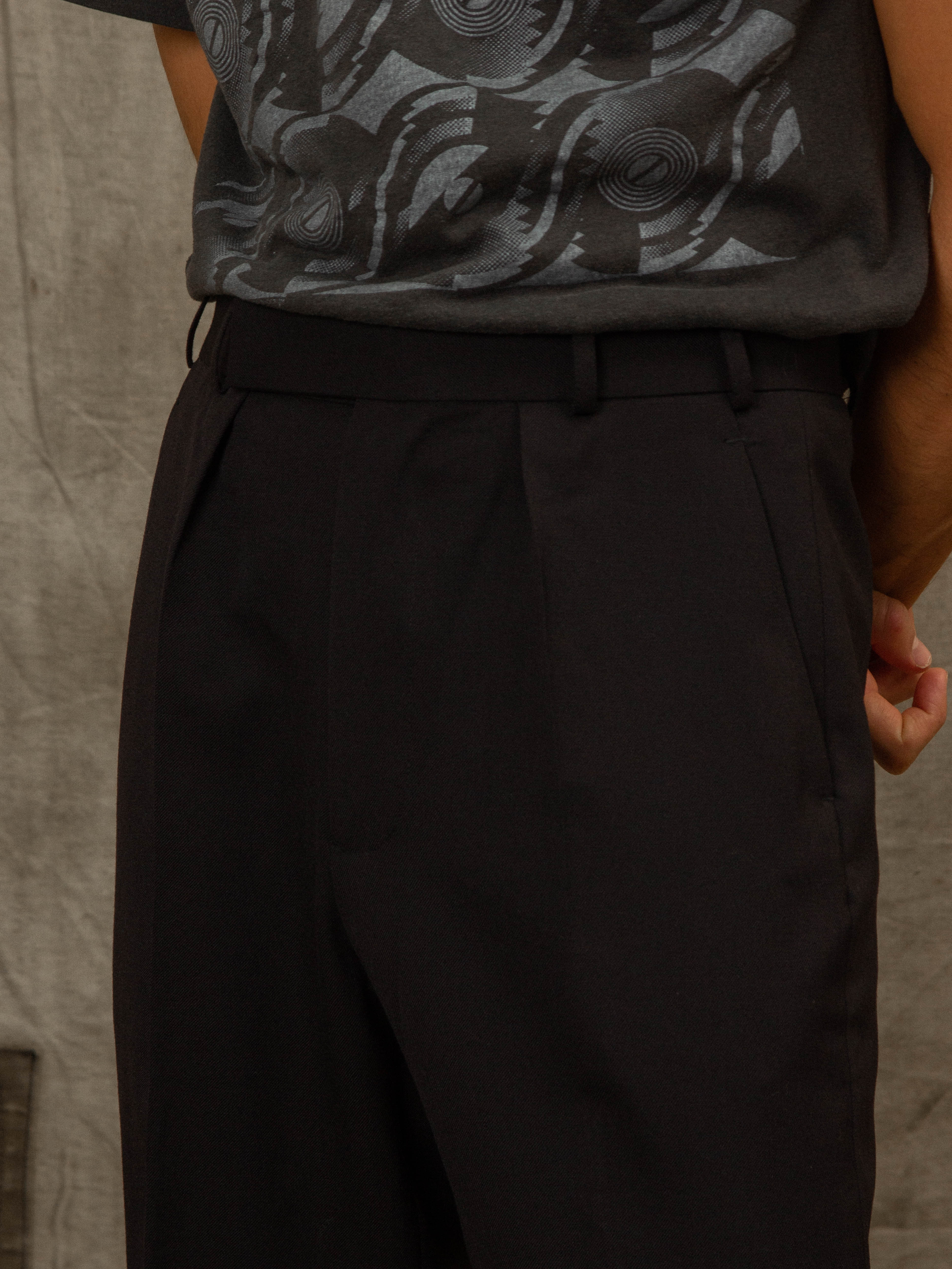 British Army Black Wool Dress Trousers - Image 3