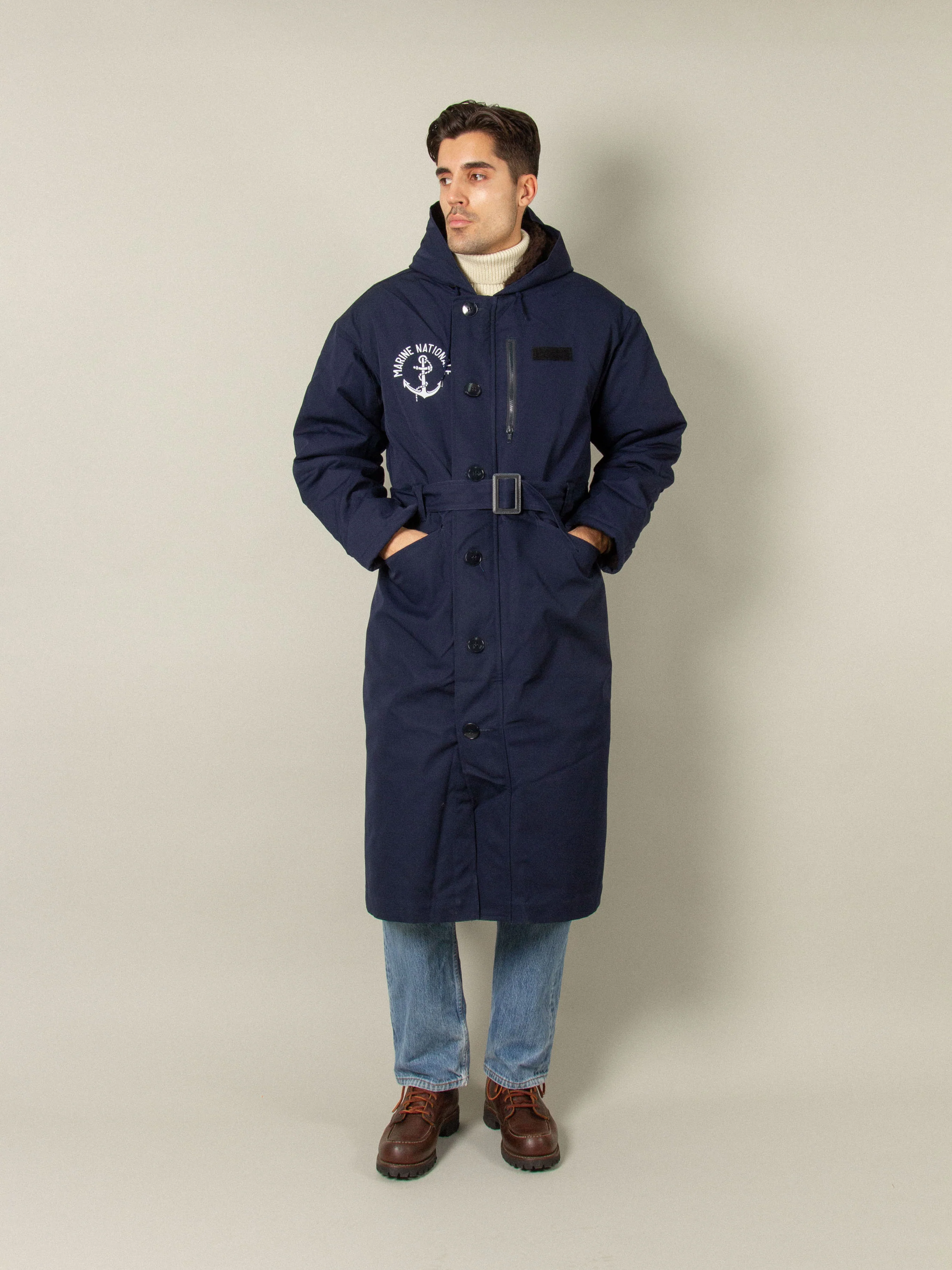 Deadstock 1980s Marine Nationale Deck Coat - Image 5