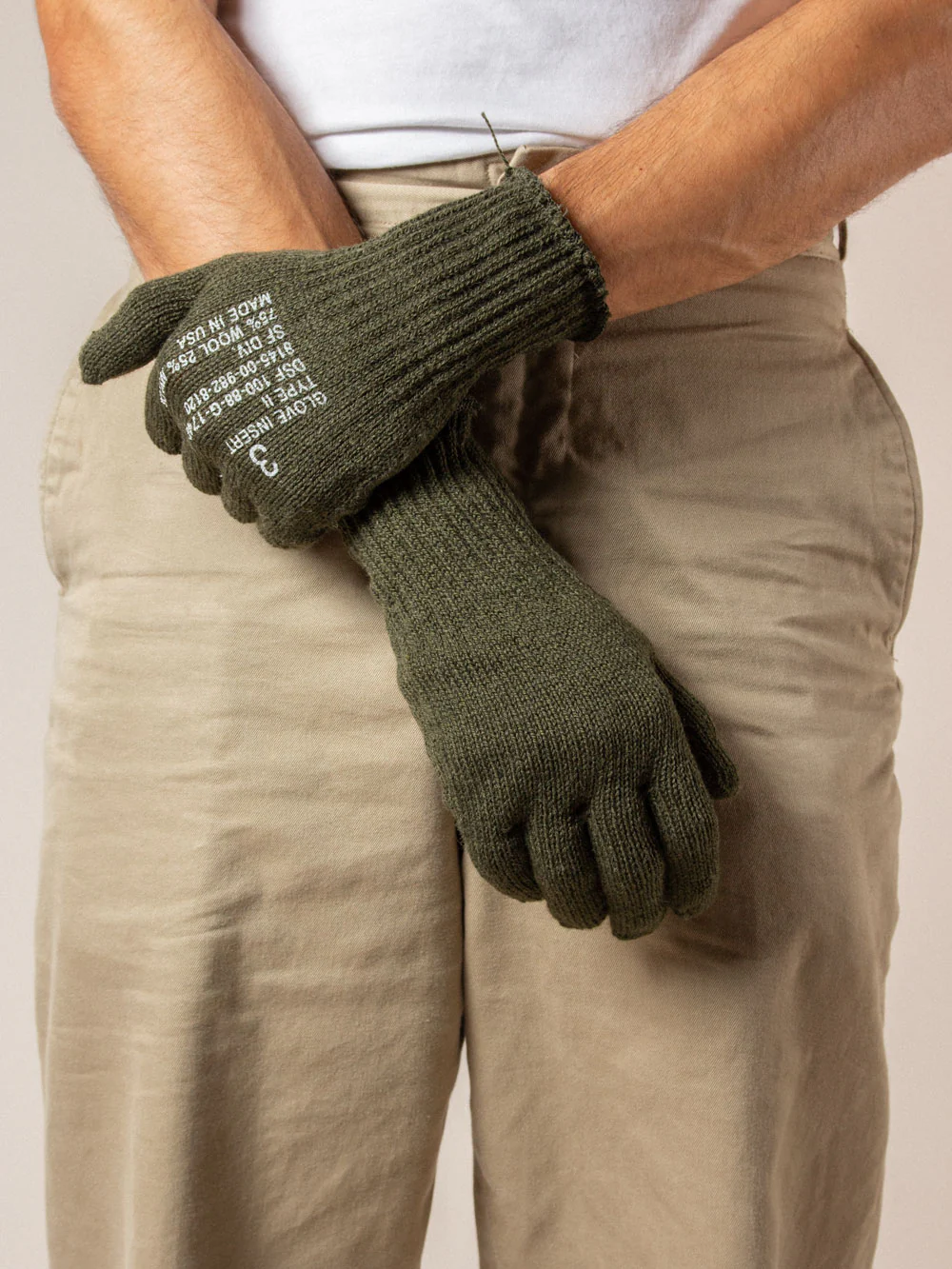 Deadstock 1980s US Army Wool Gloves - Made in USA - Image 3