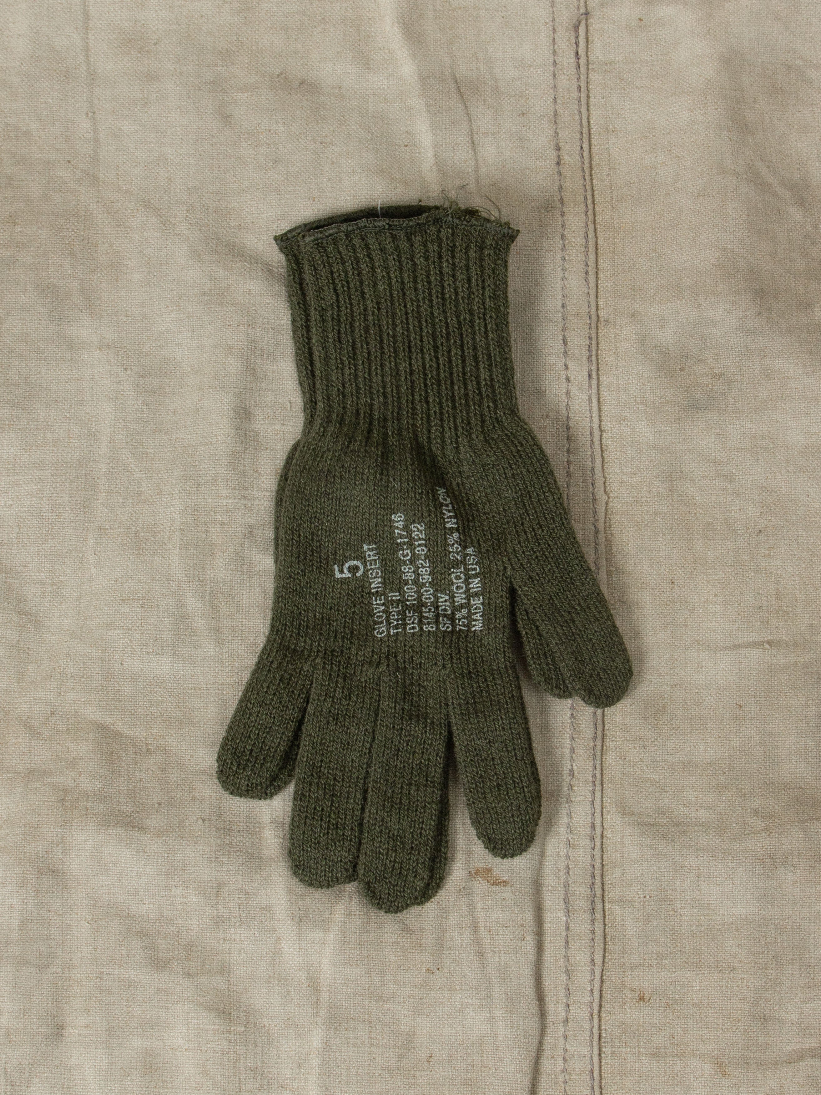 Deadstock 1980s US Army Wool Gloves - Made in USA - Image 4