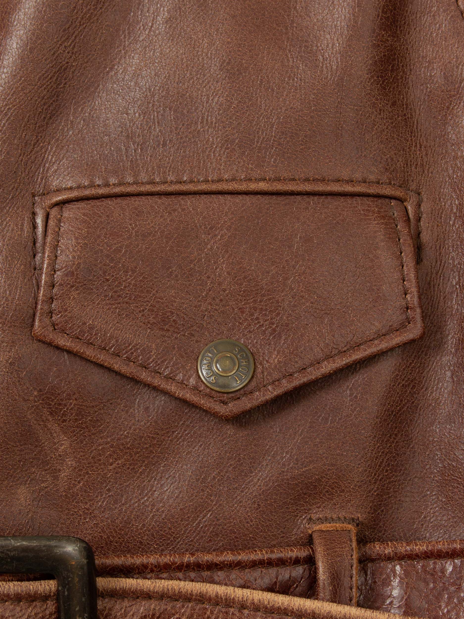 NOS Schott Perfecto Leather Jacket - Made in USA (M) - Image 5