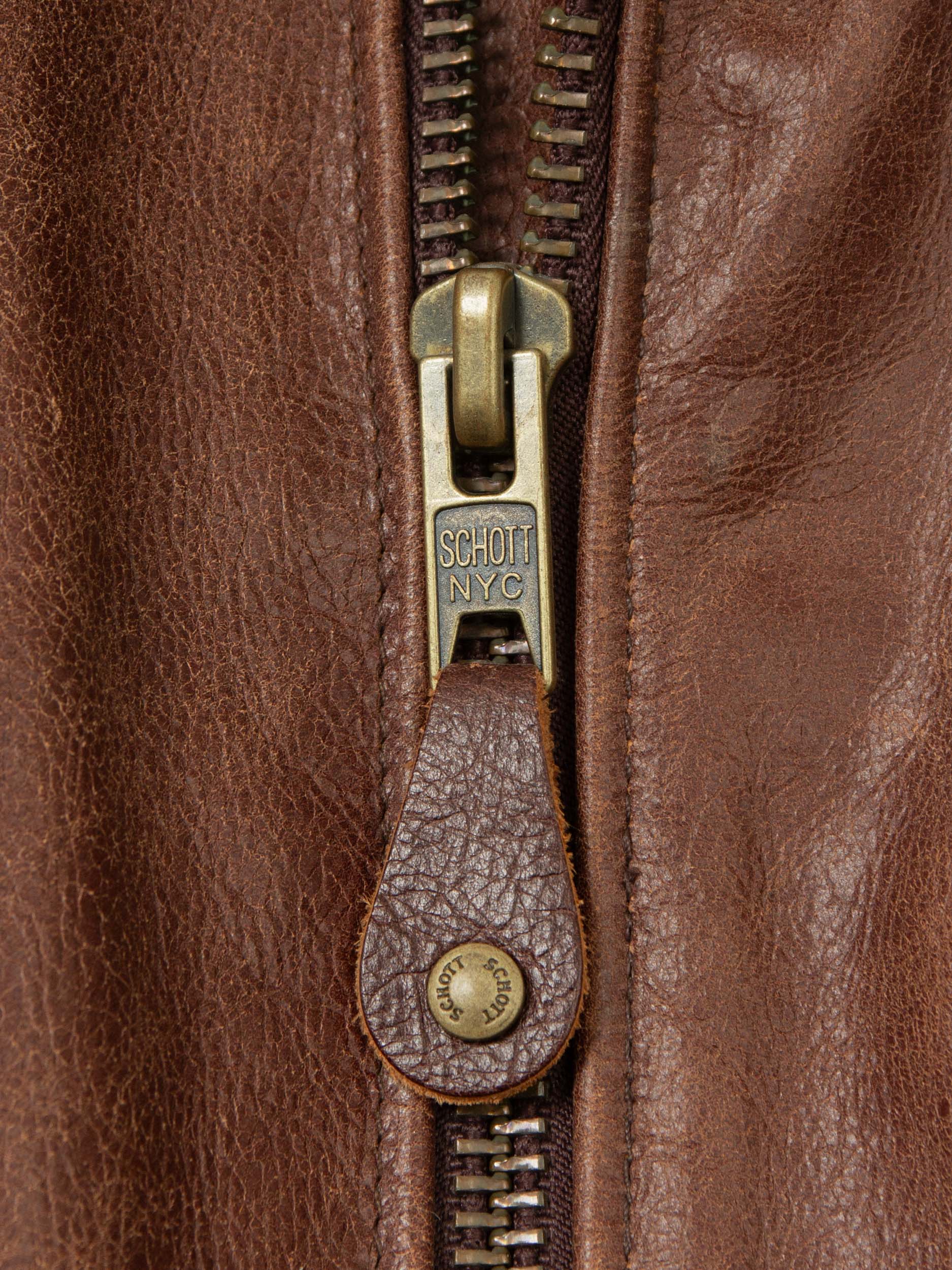 NOS Schott Perfecto Leather Jacket - Made in USA (M) - Image 6