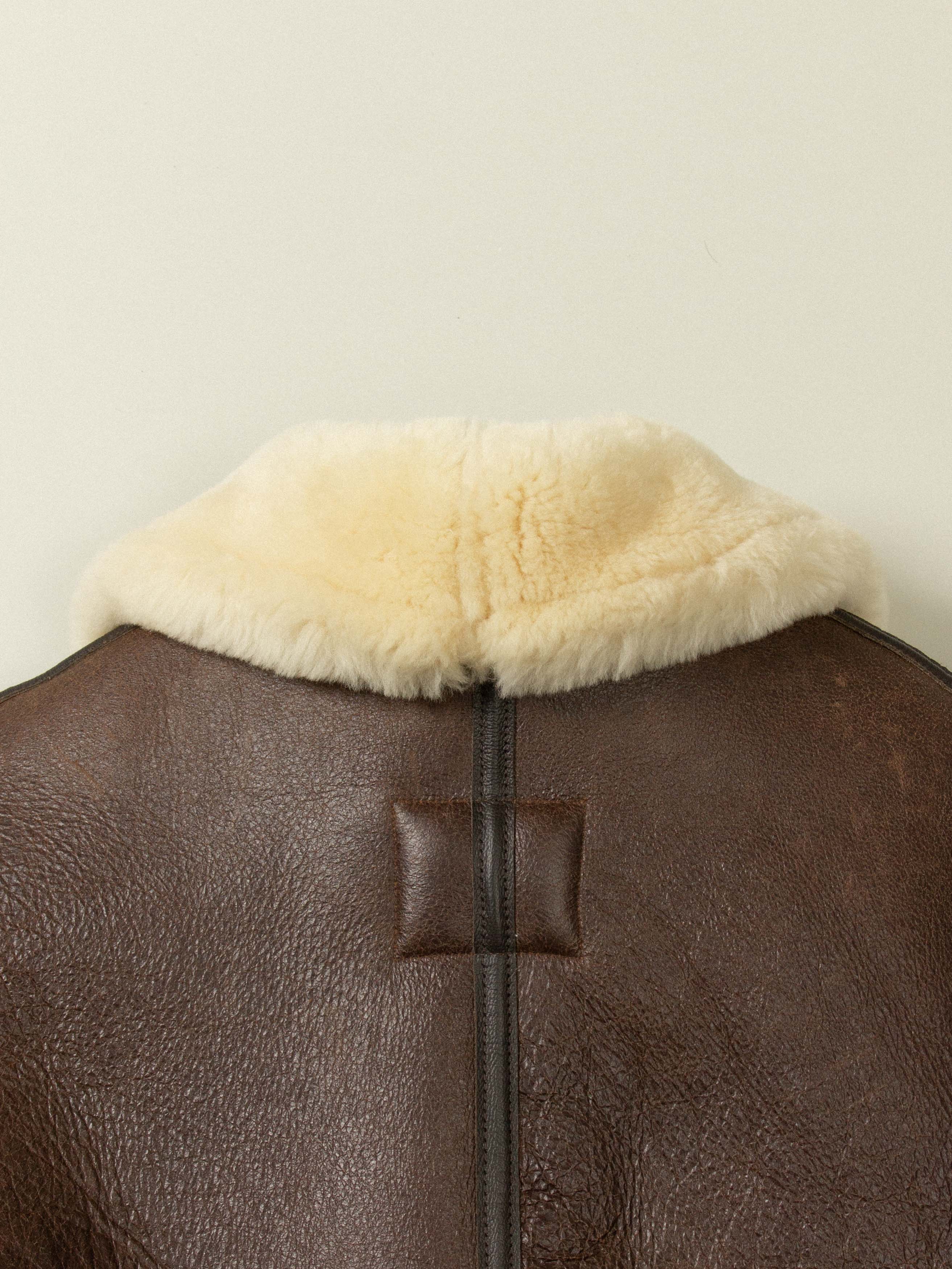 Schott B-3 Shearling Jacket - Made in USA - Image 10
