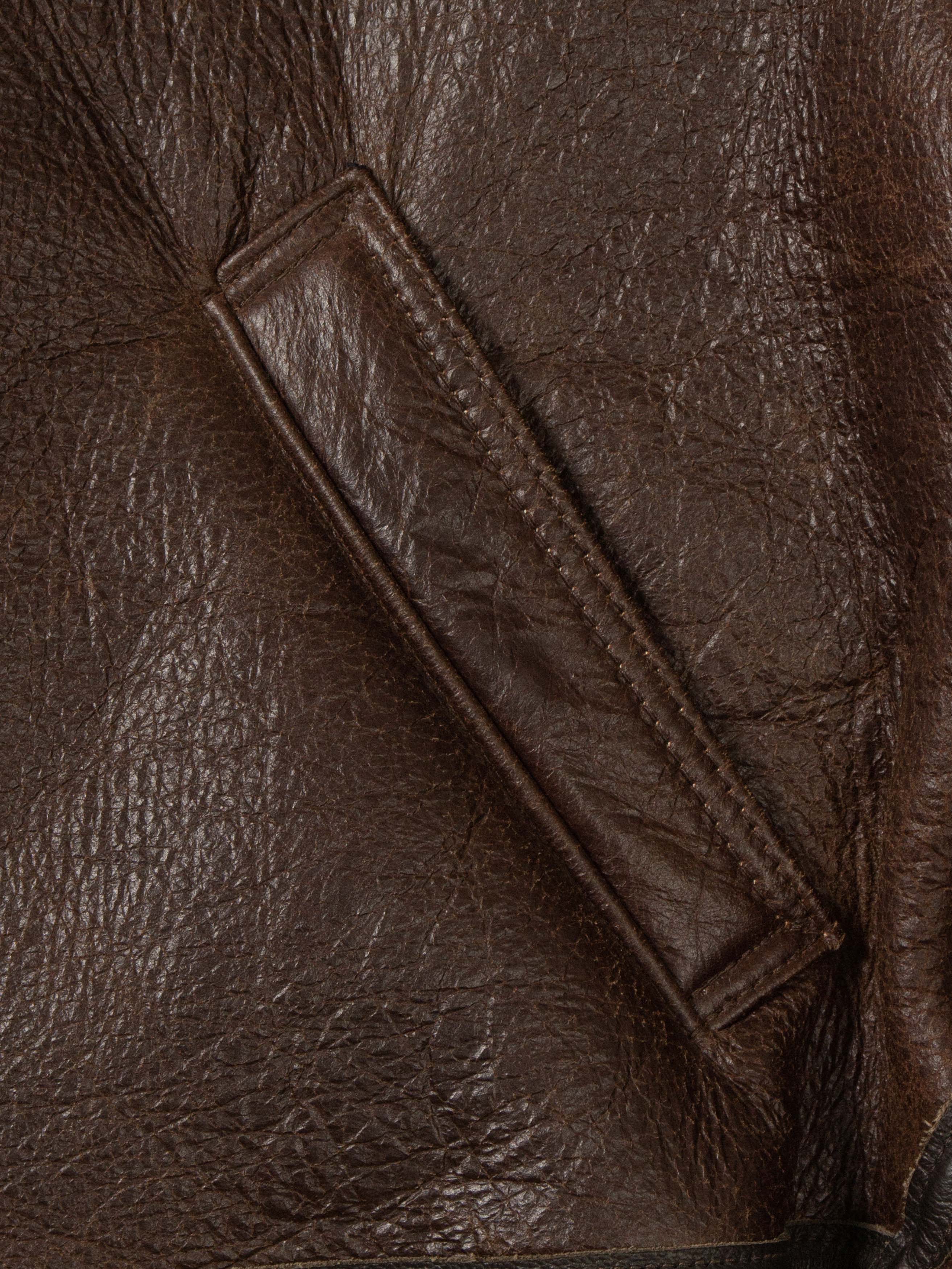 Schott B-3 Shearling Jacket - Made in USA - Image 6