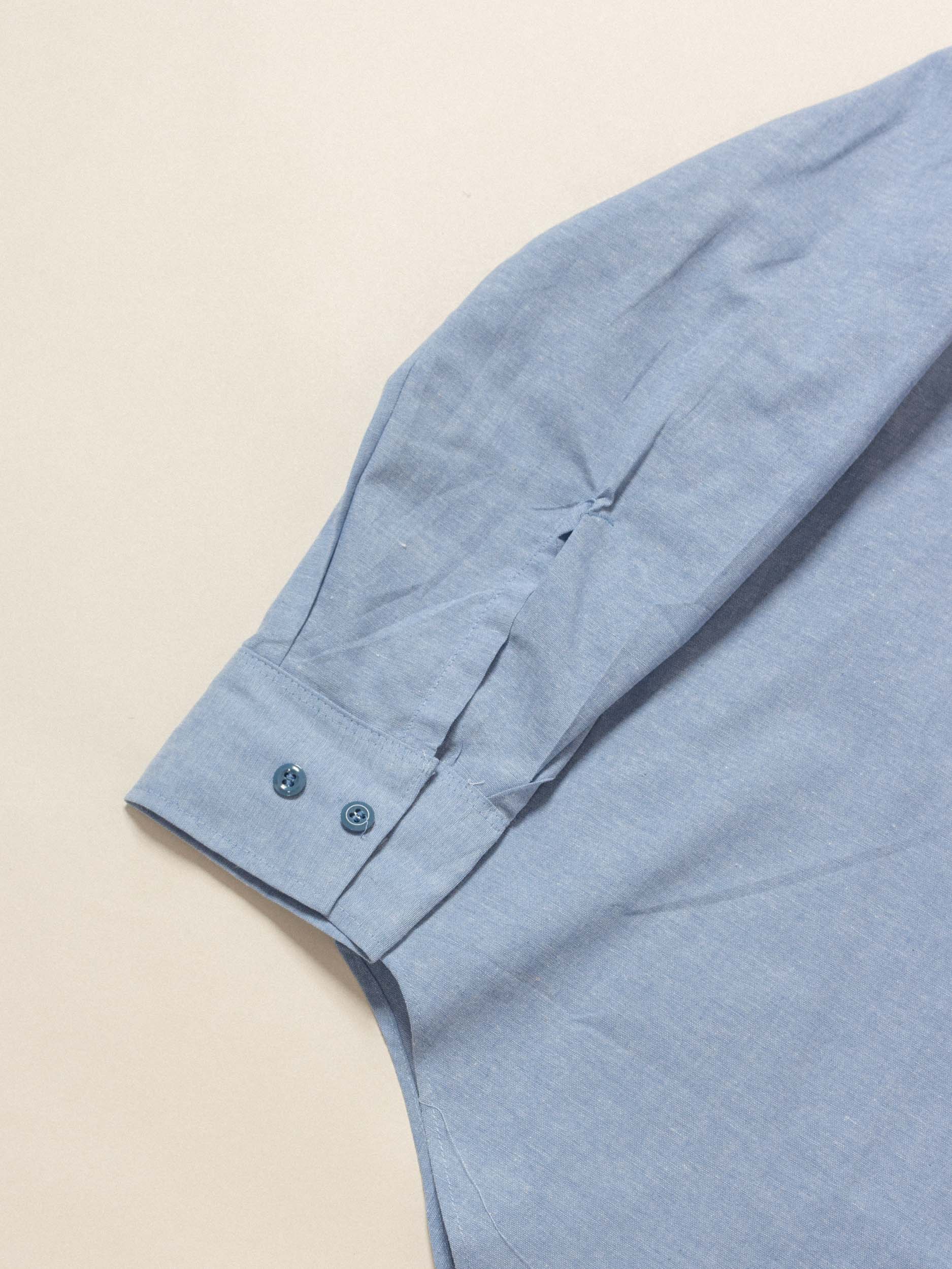 Vintage Deadstock US Made Long Sleeve Chambray Shirts - Image 7