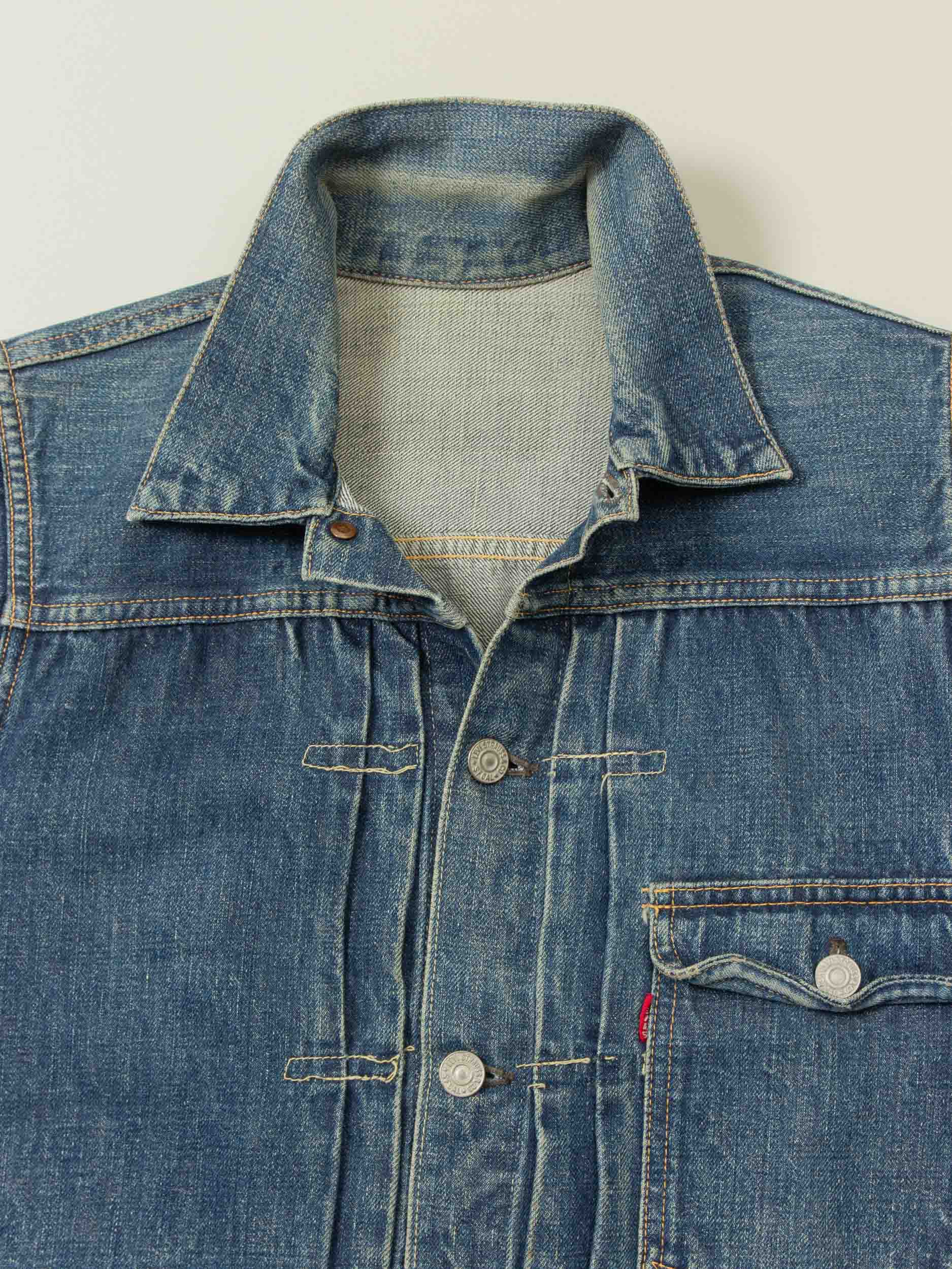 Vtg 1940s Levi's 506XX Type 1 Big E Denim Jacket (XS/S) - Image 2