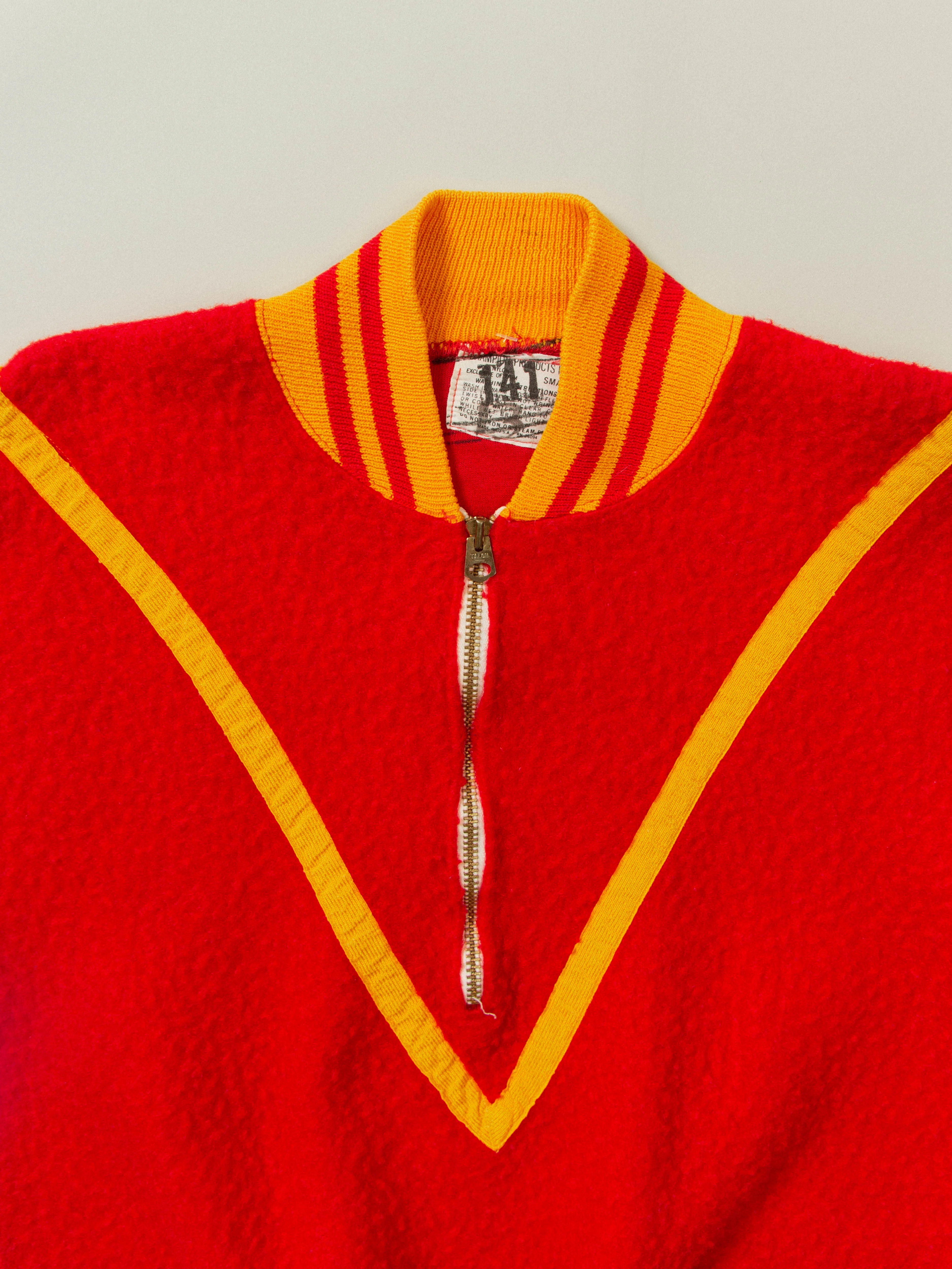 Vtg 1950s Champion Half-Zip Sweater - Made in USA (S) - Image 6