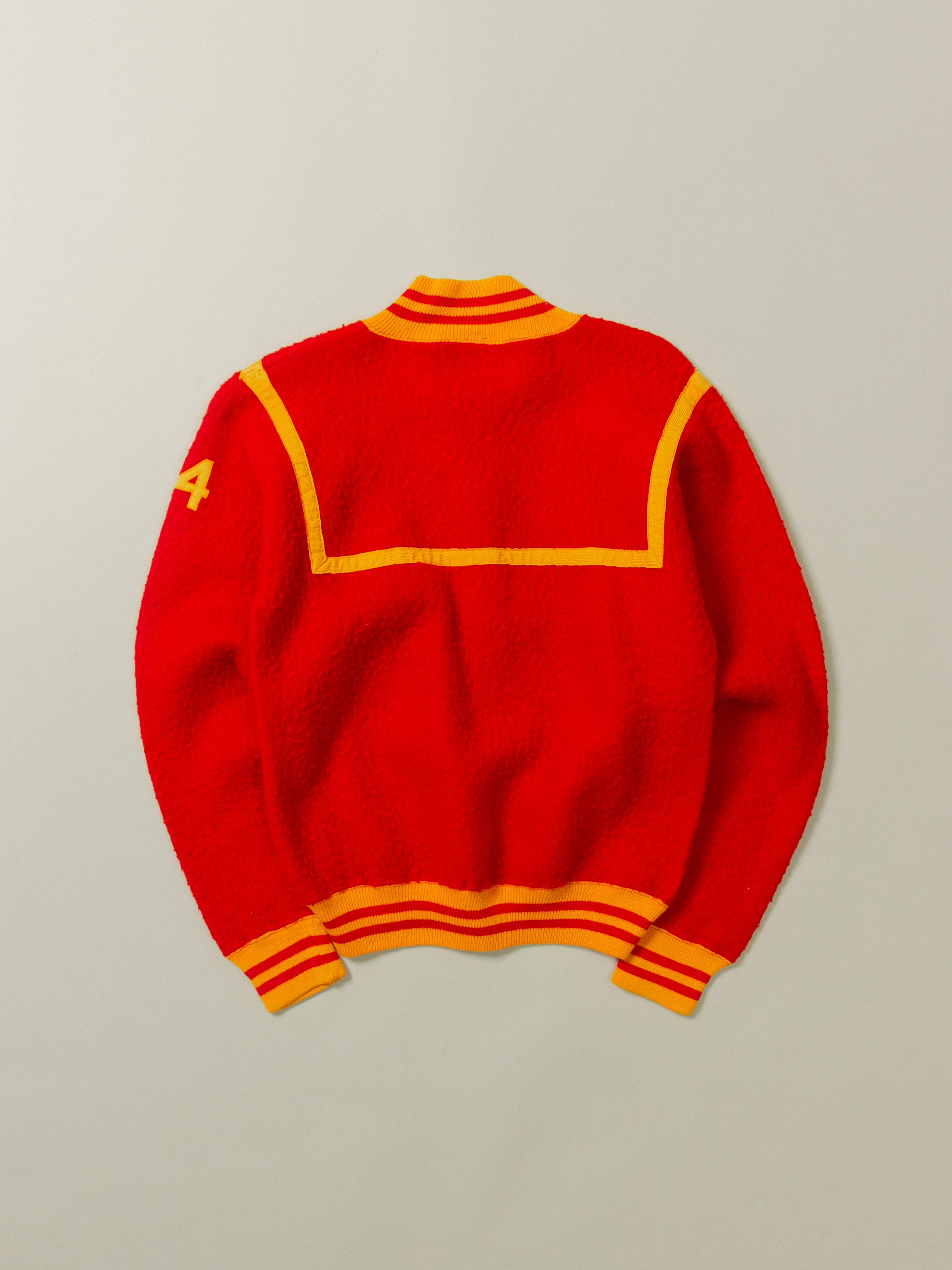Vtg 1950s Champion Half-Zip Sweater - Made in USA (S) - Image 8