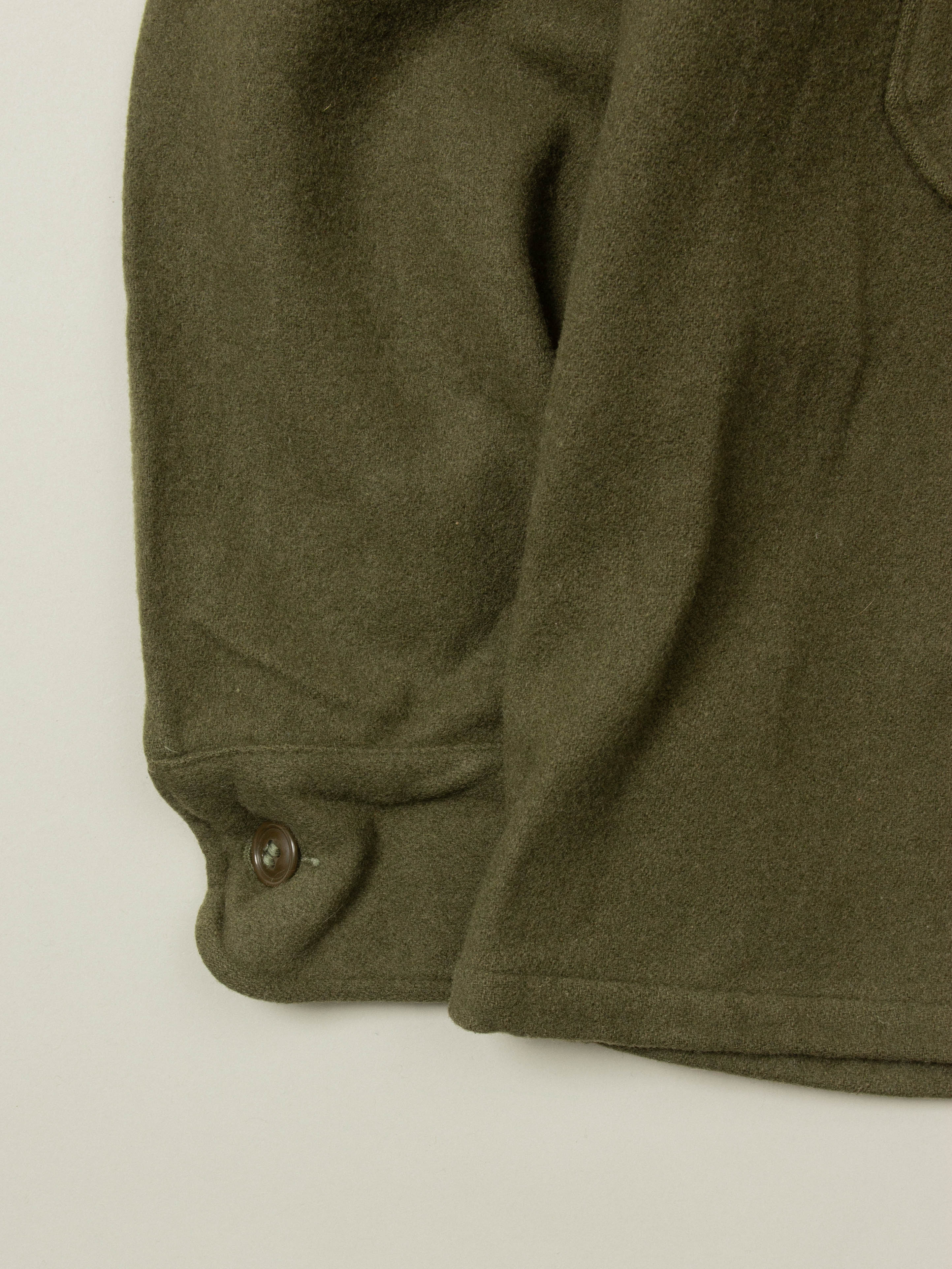 Vtg 1950s US Army Wool Shirt - Image 5