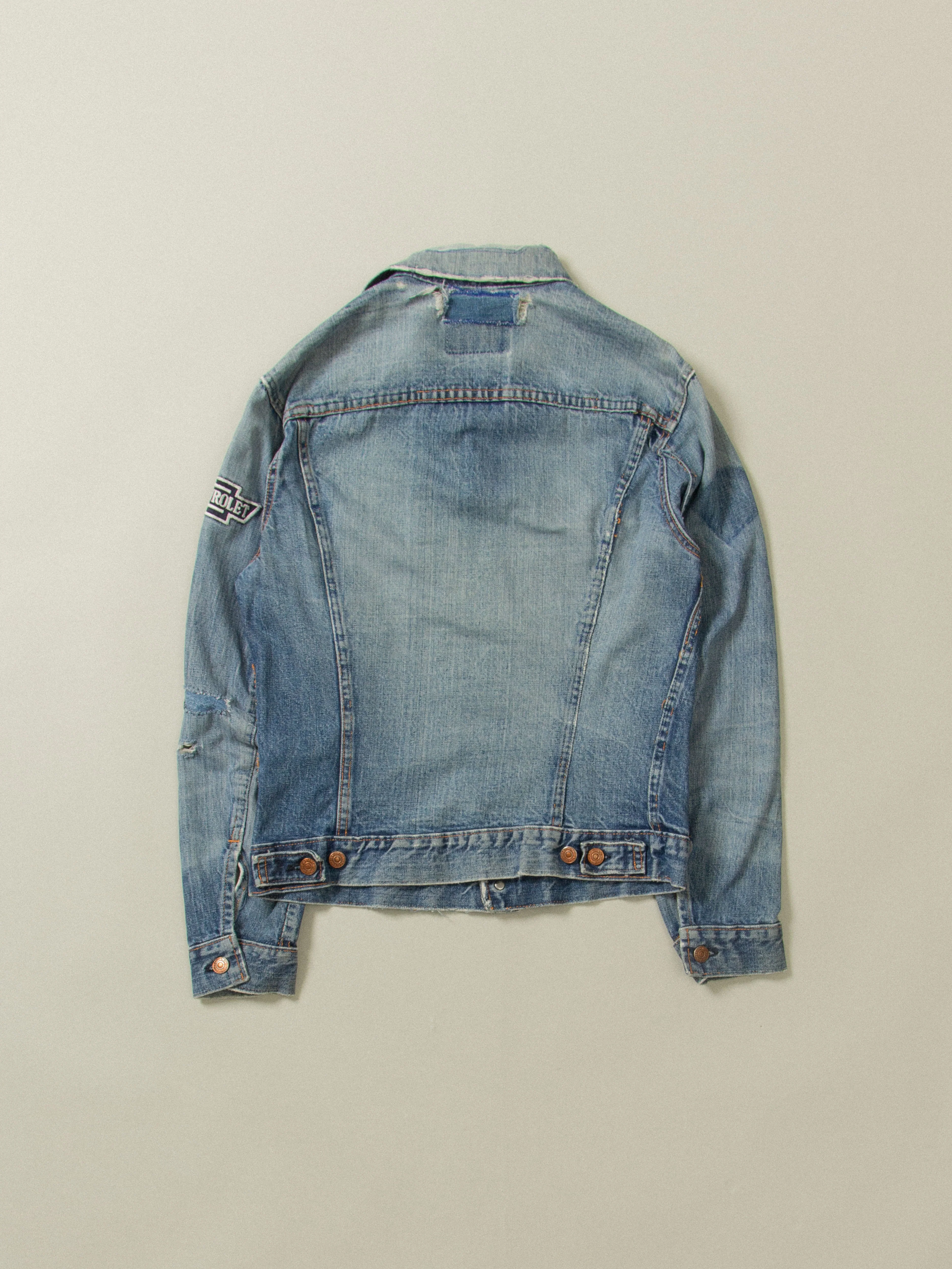 Vtg 1960s Levi's Big E Customized Trucker Jacket (S) - Image 3