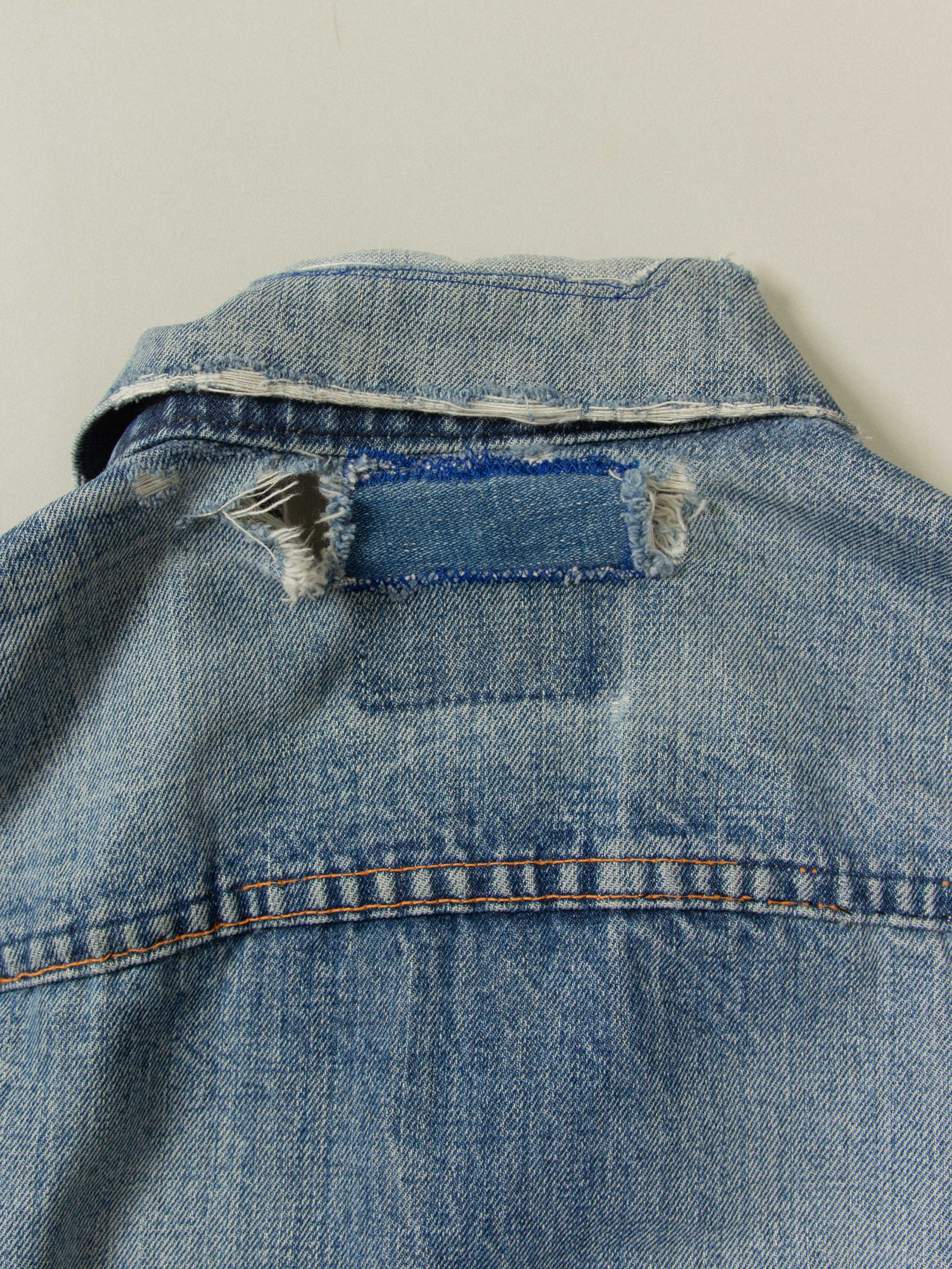 Vtg 1960s Levi's Big E Customized Trucker Jacket (S) - Image 8