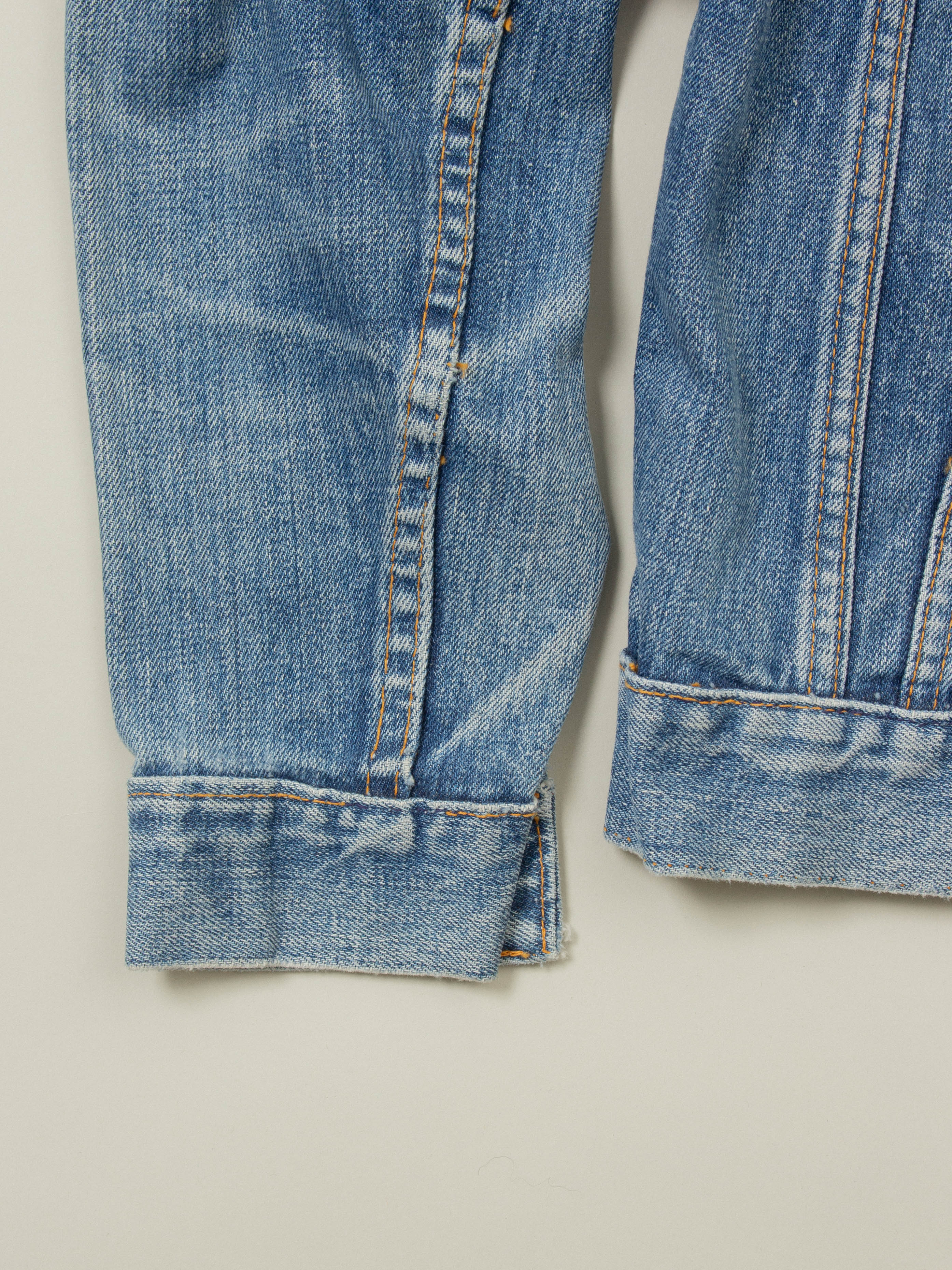 Vtg 1960s Levi's Big E Trucker Denim Jacket (XS) - Image 4