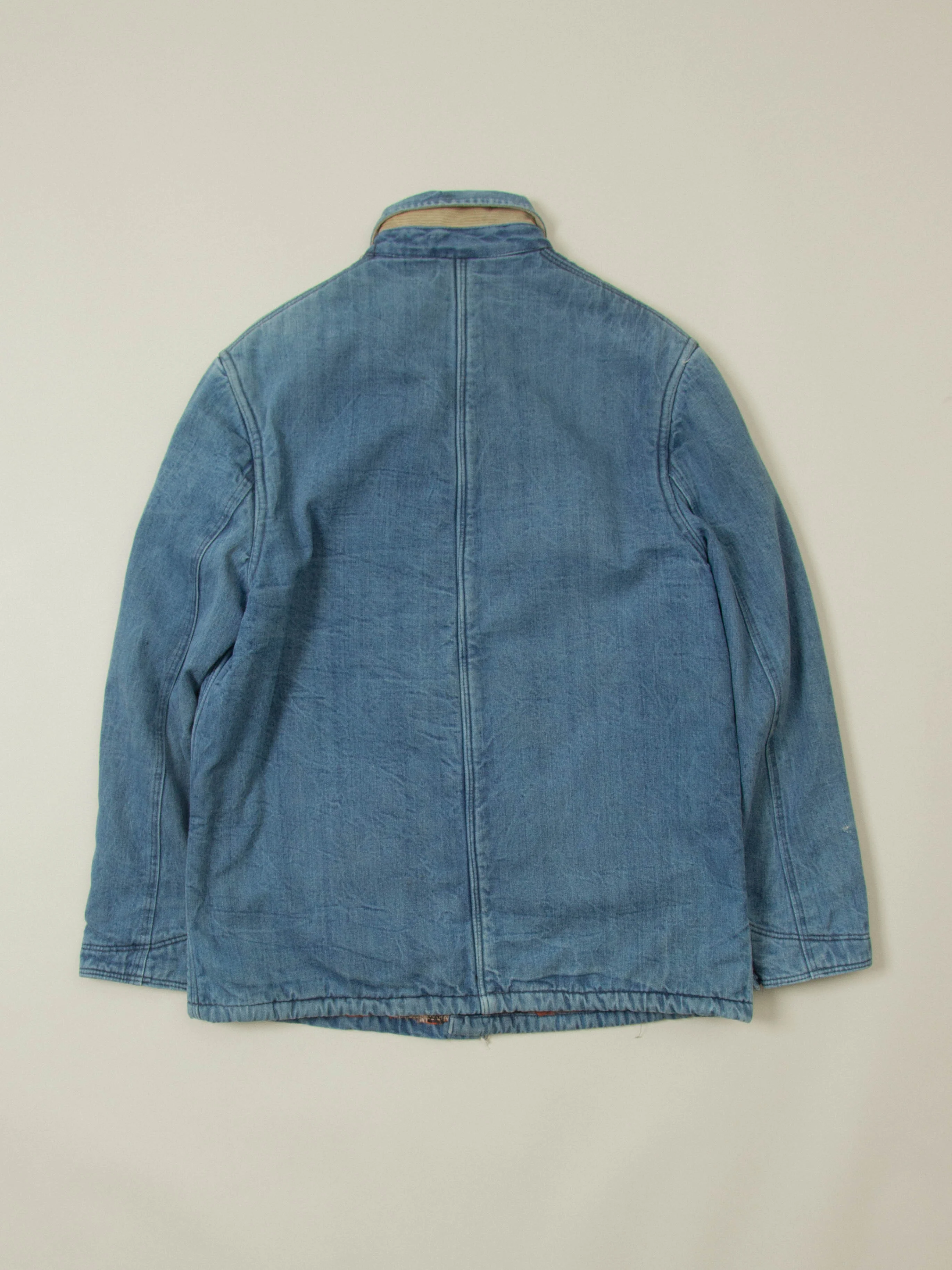 Vtg 1960s Lined Loco Chore Denim Jacket (M) - Image 3