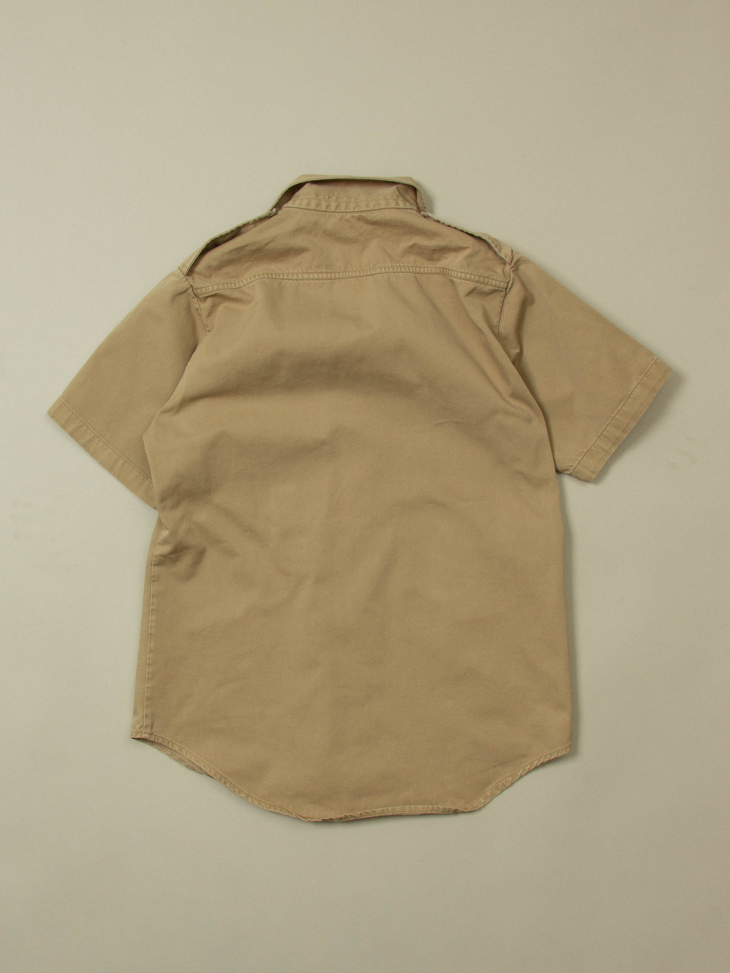 Vtg 1960s US Army Short Sleeve Officer Shirt (S) - Image 5