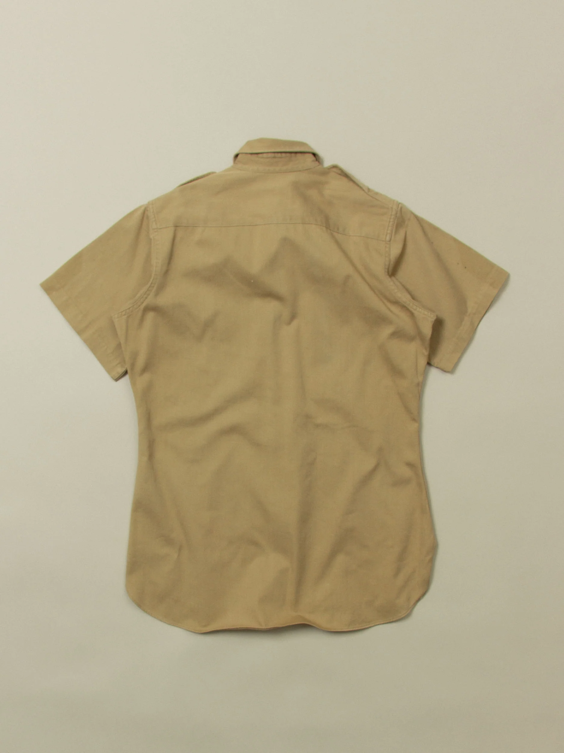 Vtg 1960s US Army Short Sleeve Officer Shirt (S/M) - Image 4