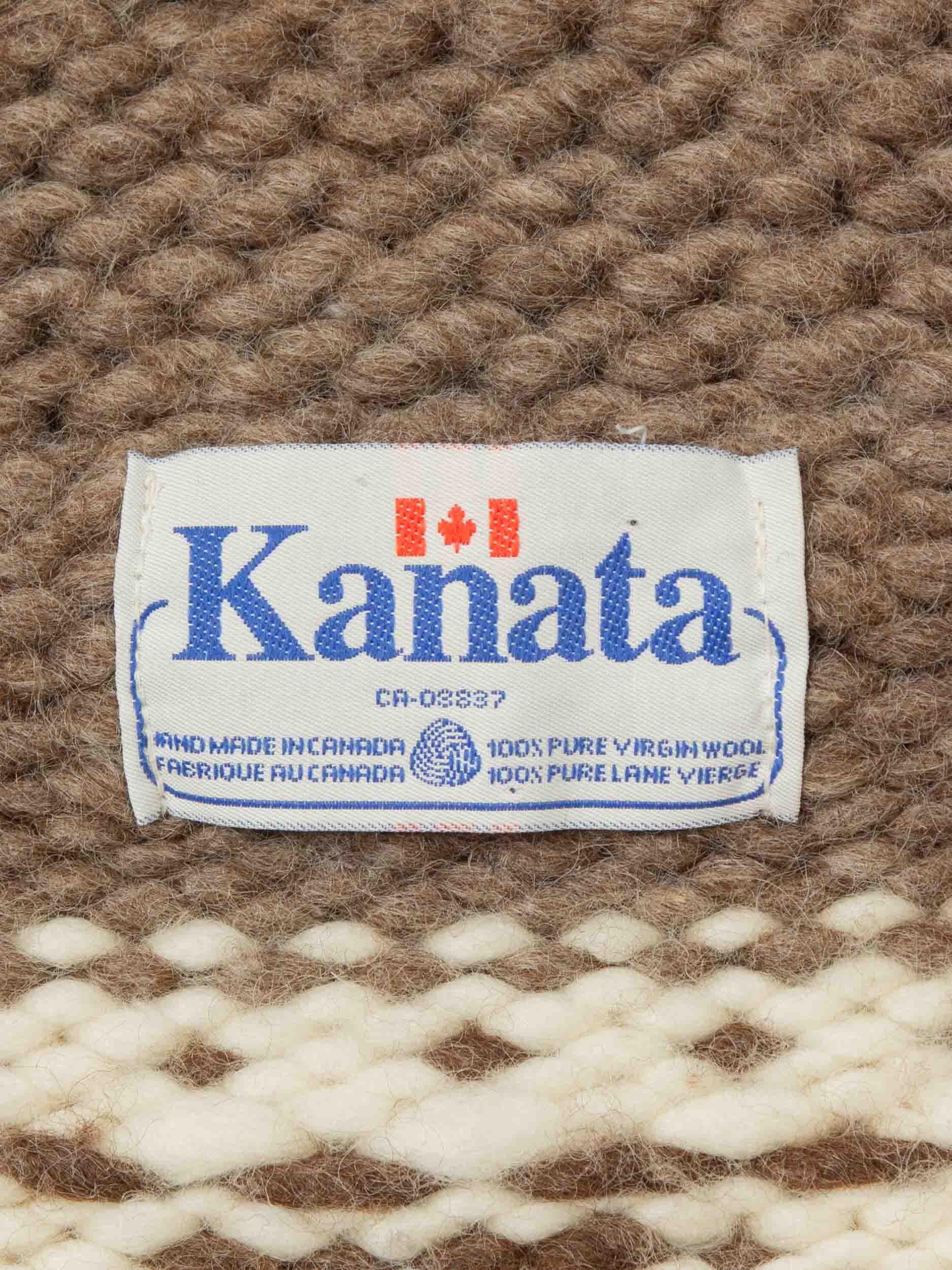 Vtg 1970s Kanata Cowichan Knit Cardigan – Made in Canada (XL) - Image 4