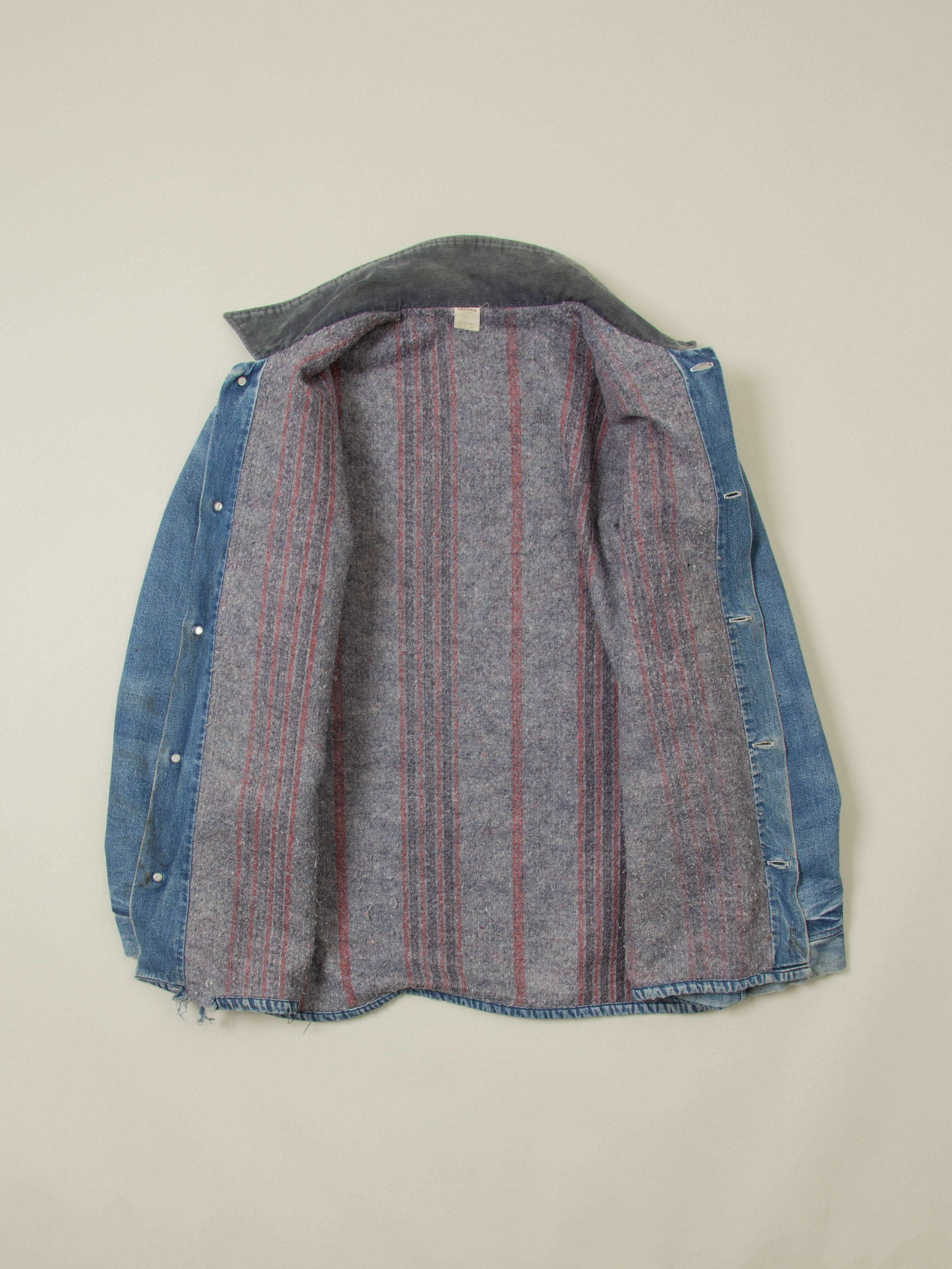 Vtg 1970s Lined Loco Chore Denim Jacket – Made in USA (L) - Image 2