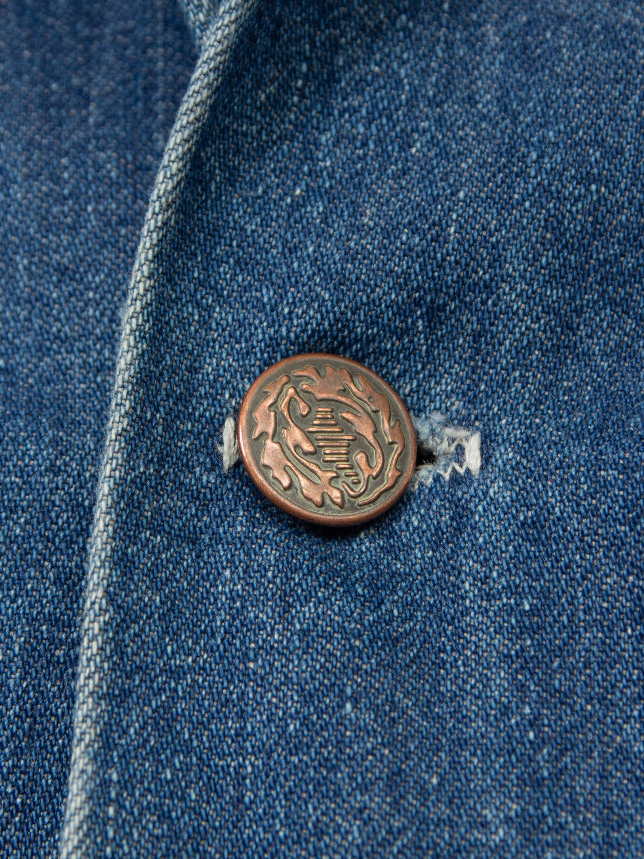 Vtg 1970s Lined Loco Chore Denim Jacket – Made in USA (L) - Image 5