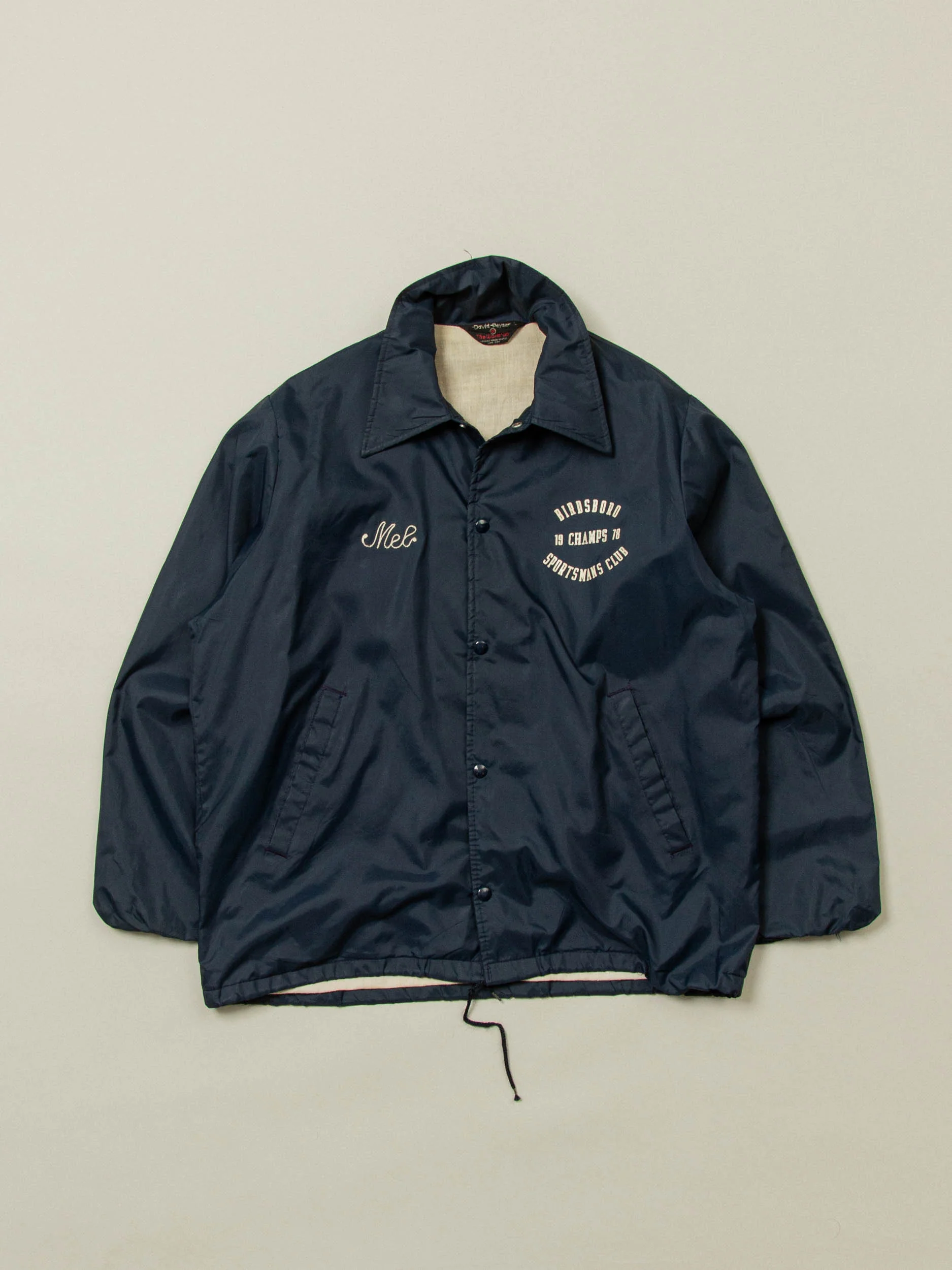 Vtg 1970s 'Sportsmans Club' Coach Jacket (L)