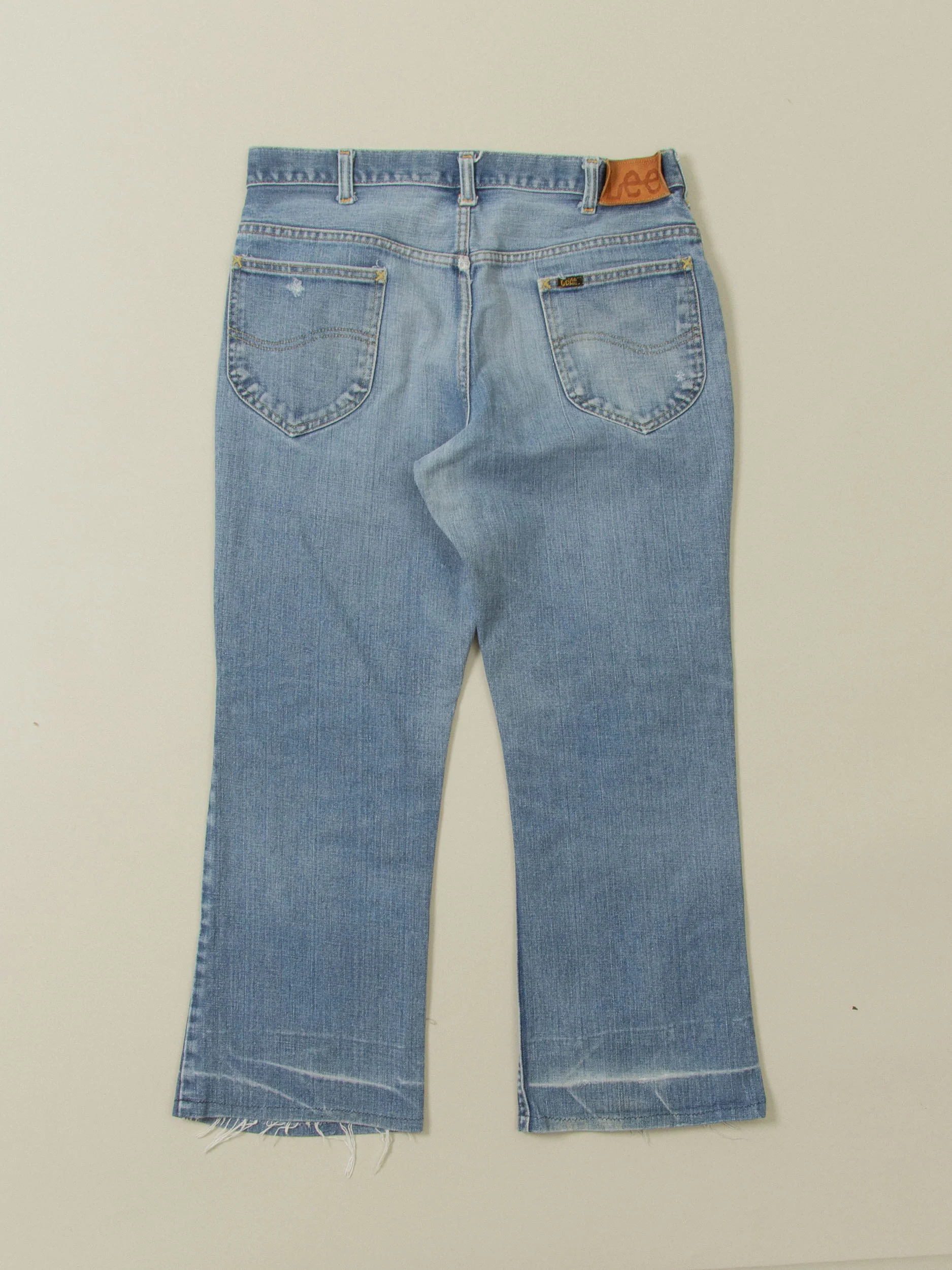 Vtg 1980s Bootcut Lee Rider Jeans - Made in USA (34x27) - Image 6