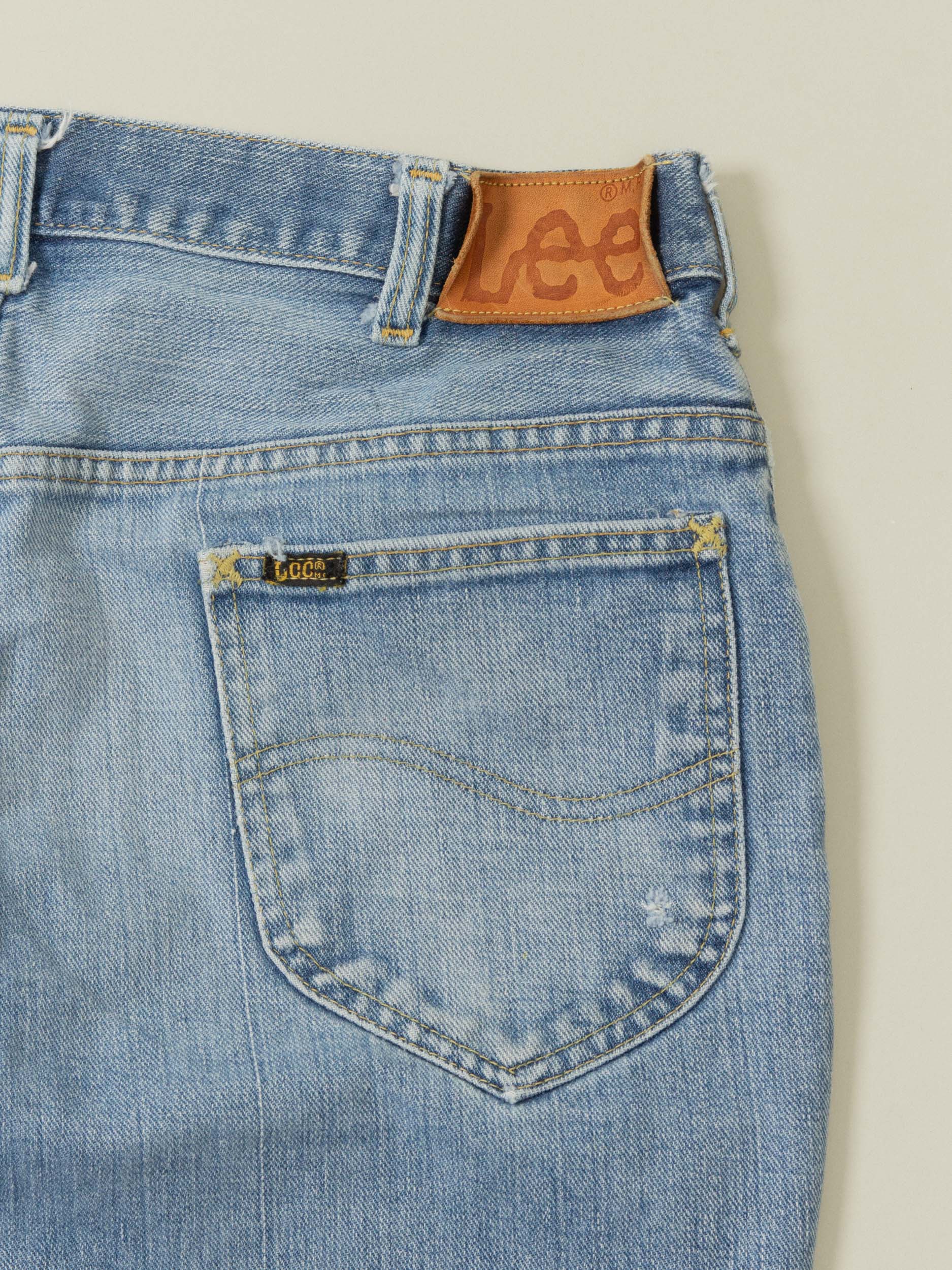 Vtg 1980s Bootcut Lee Rider Jeans - Made in USA (34x27) - Image 7