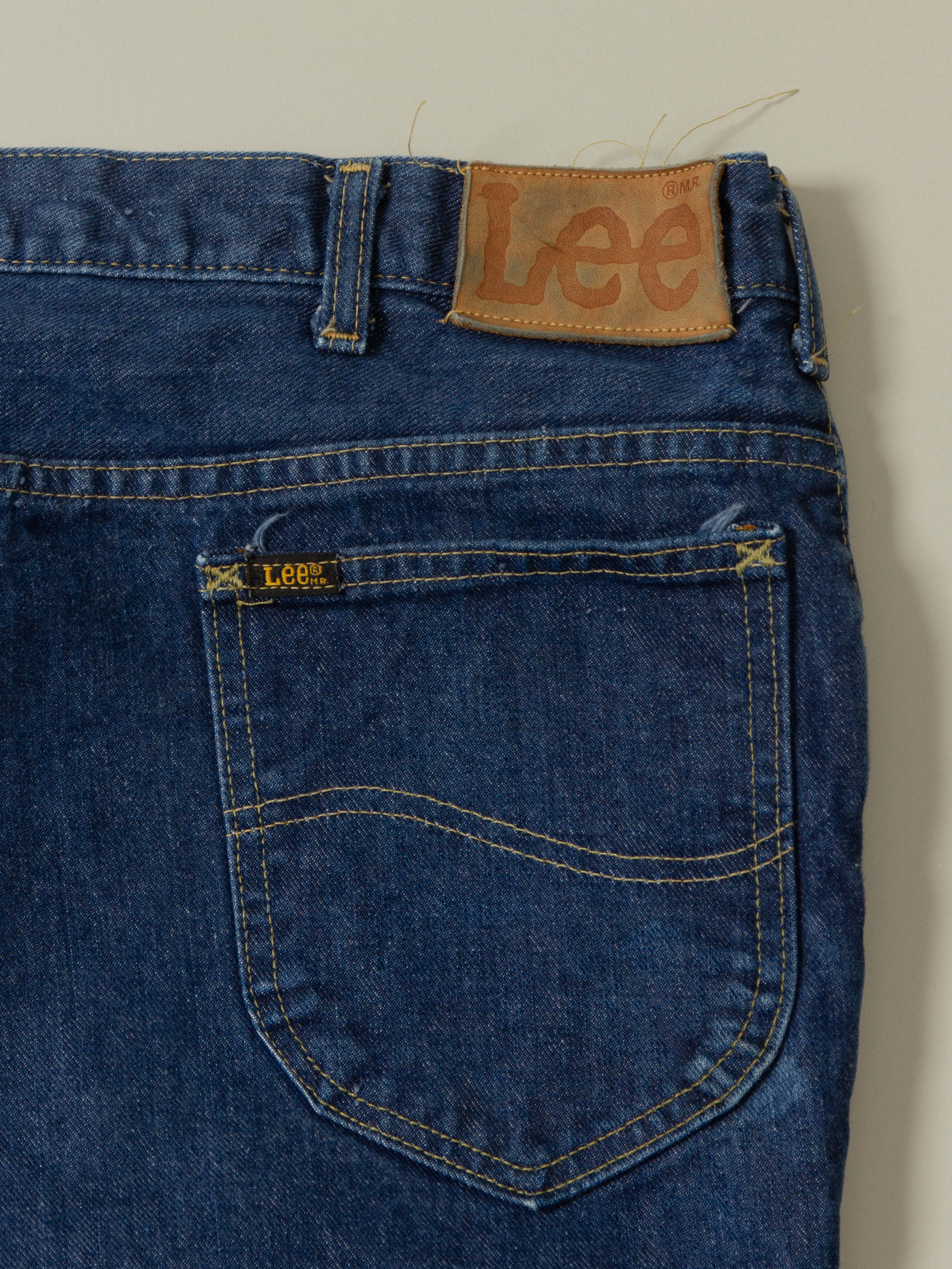 Vtg 1980s Bootcut Lee Rider Jeans - Made In USA (40x30) - Image 4