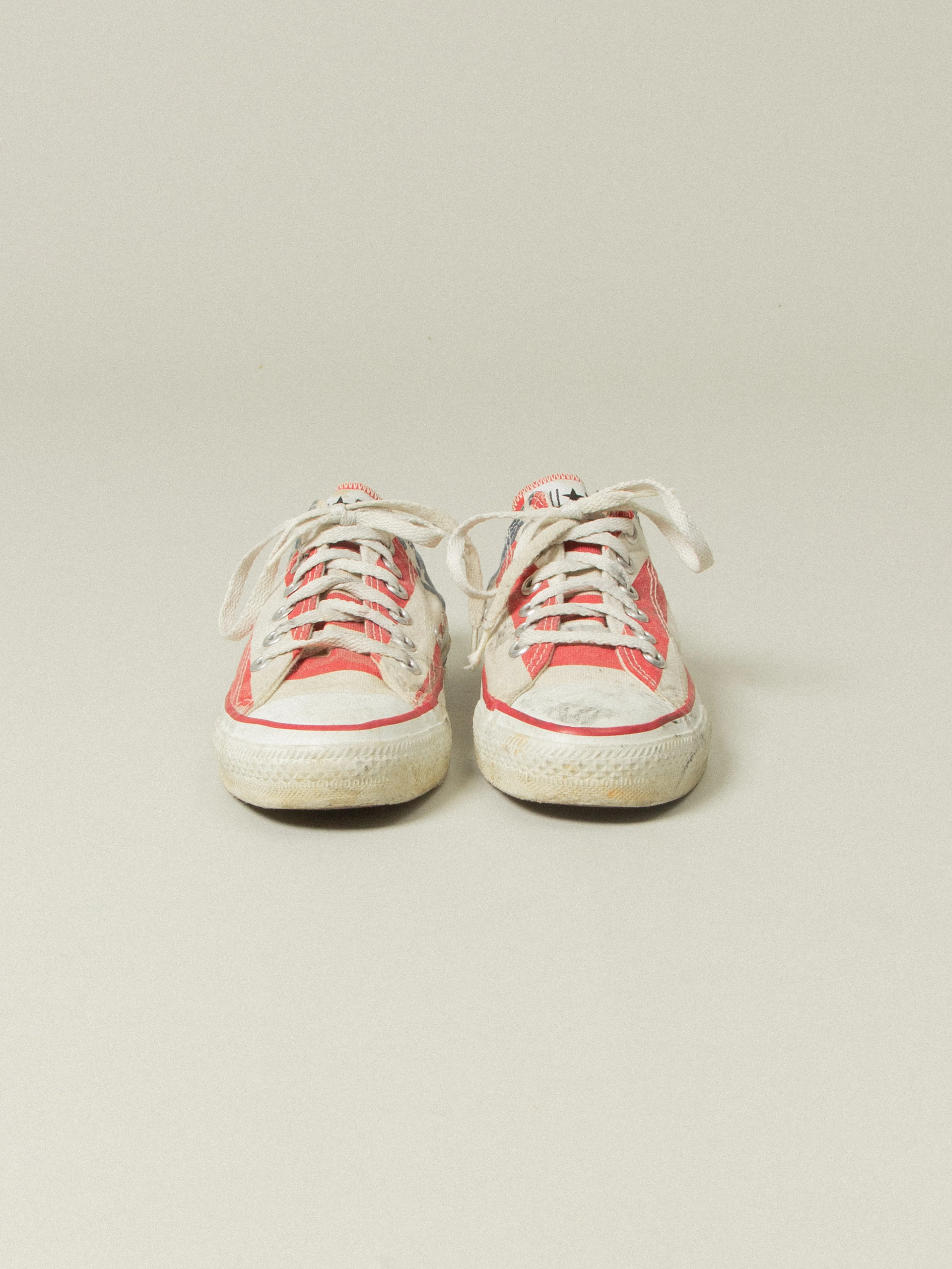 Vtg 1980s Converse All Star Flag Low-Top - Made in USA (US 4.5-EU 37) - Image 4