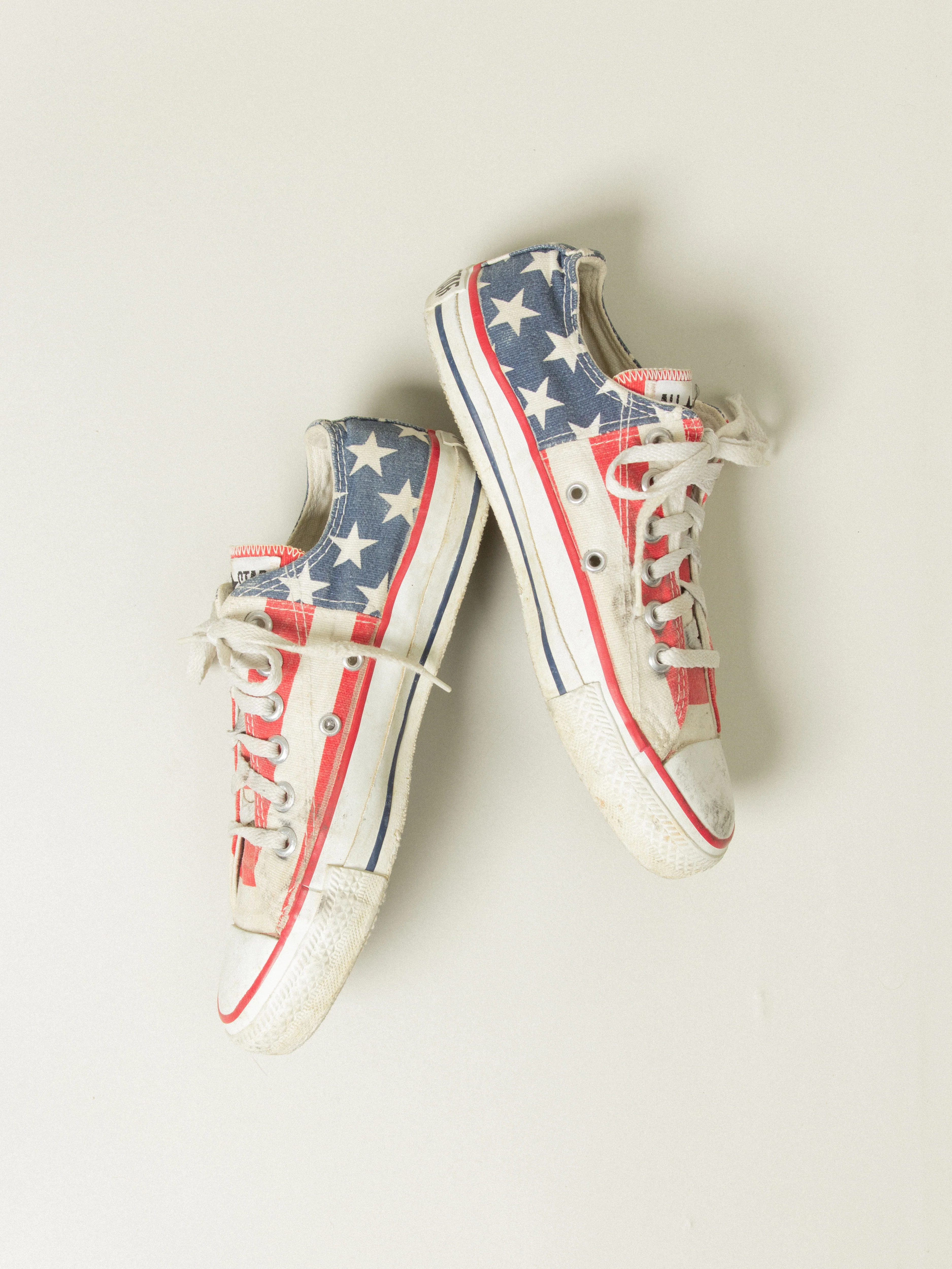 Vtg 1980s Converse All Star Flag Low-Top - Made in USA (US 4.5-EU 37) - Image 6
