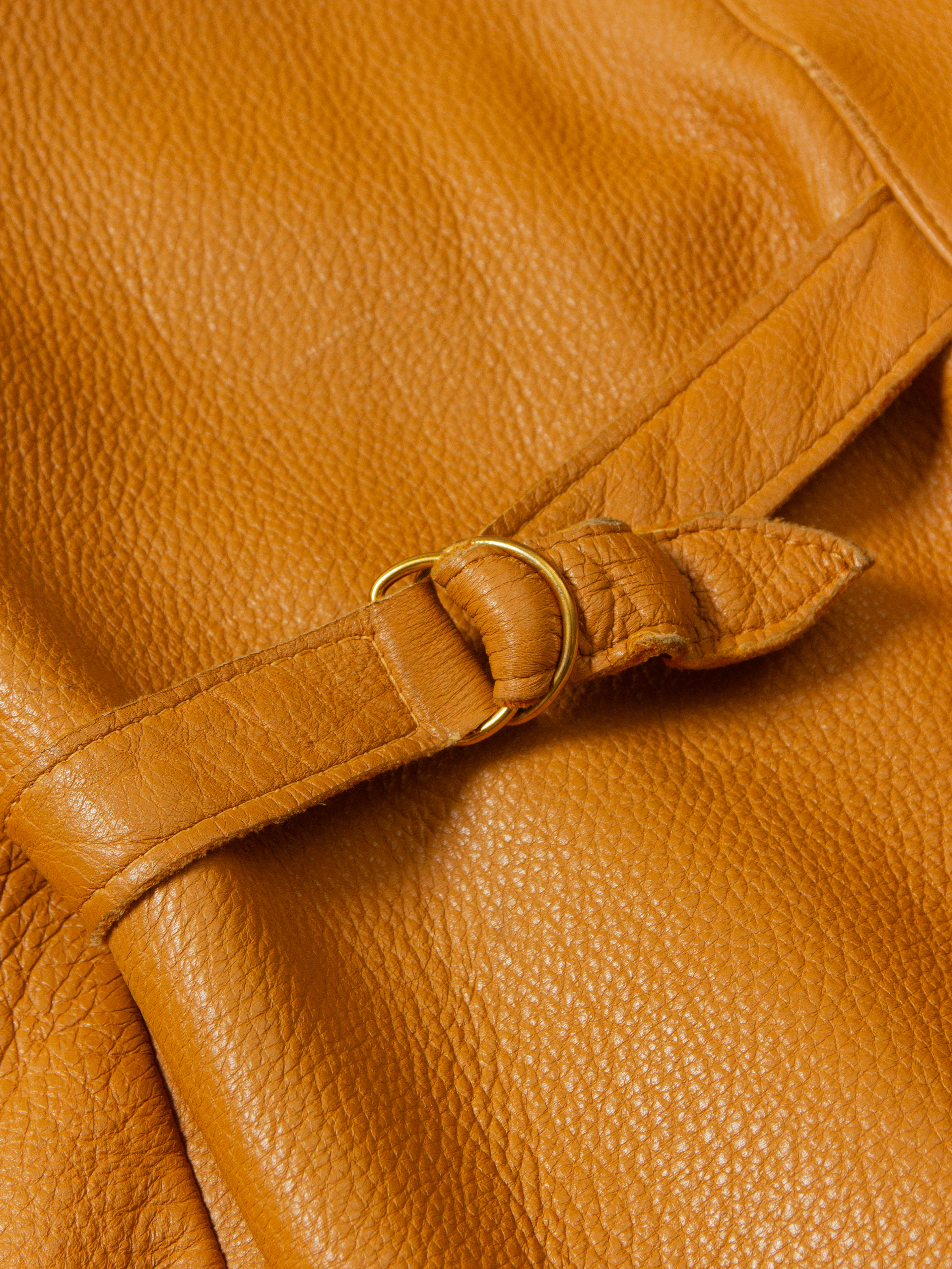 Vtg 1960s Deadstock Deerskin Leather Jacket - Made in USA (L) - Image 3