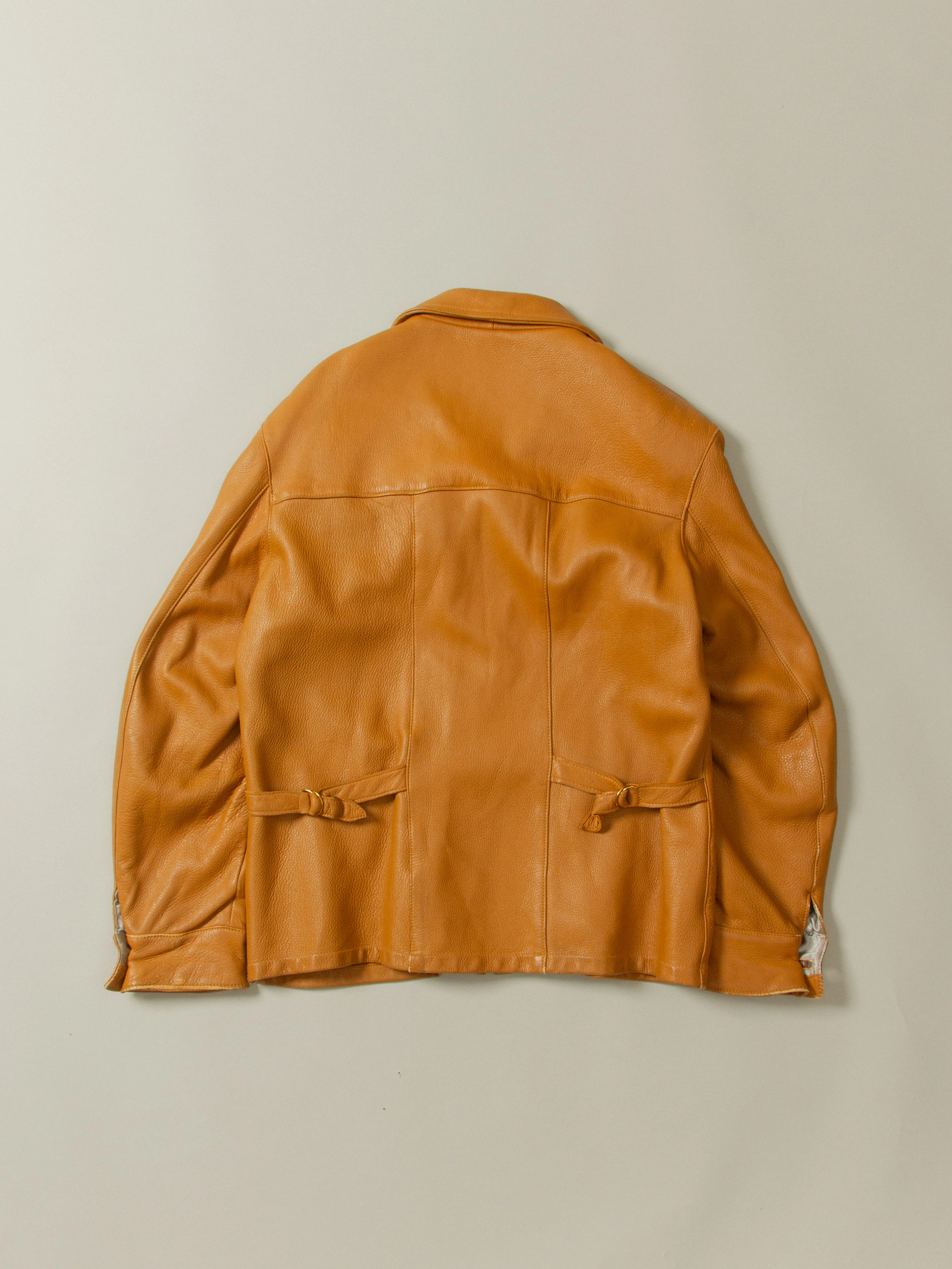 Vtg 1960s Deadstock Deerskin Leather Jacket - Made in USA (L) - Image 7