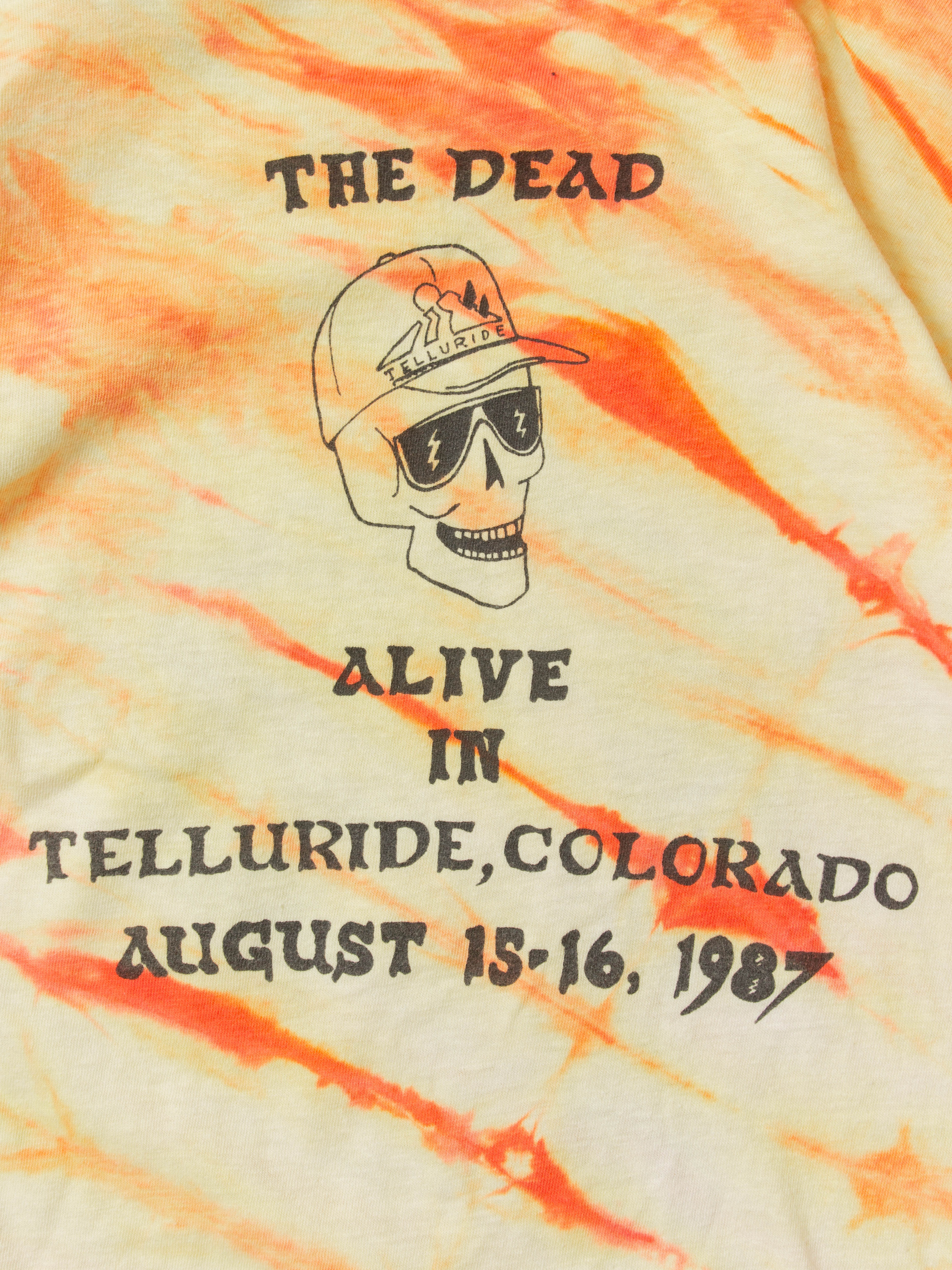 Vtg 1987 Single Stitch Tie Die Grateful Dead Tee - Made in USA (M) - Image 6