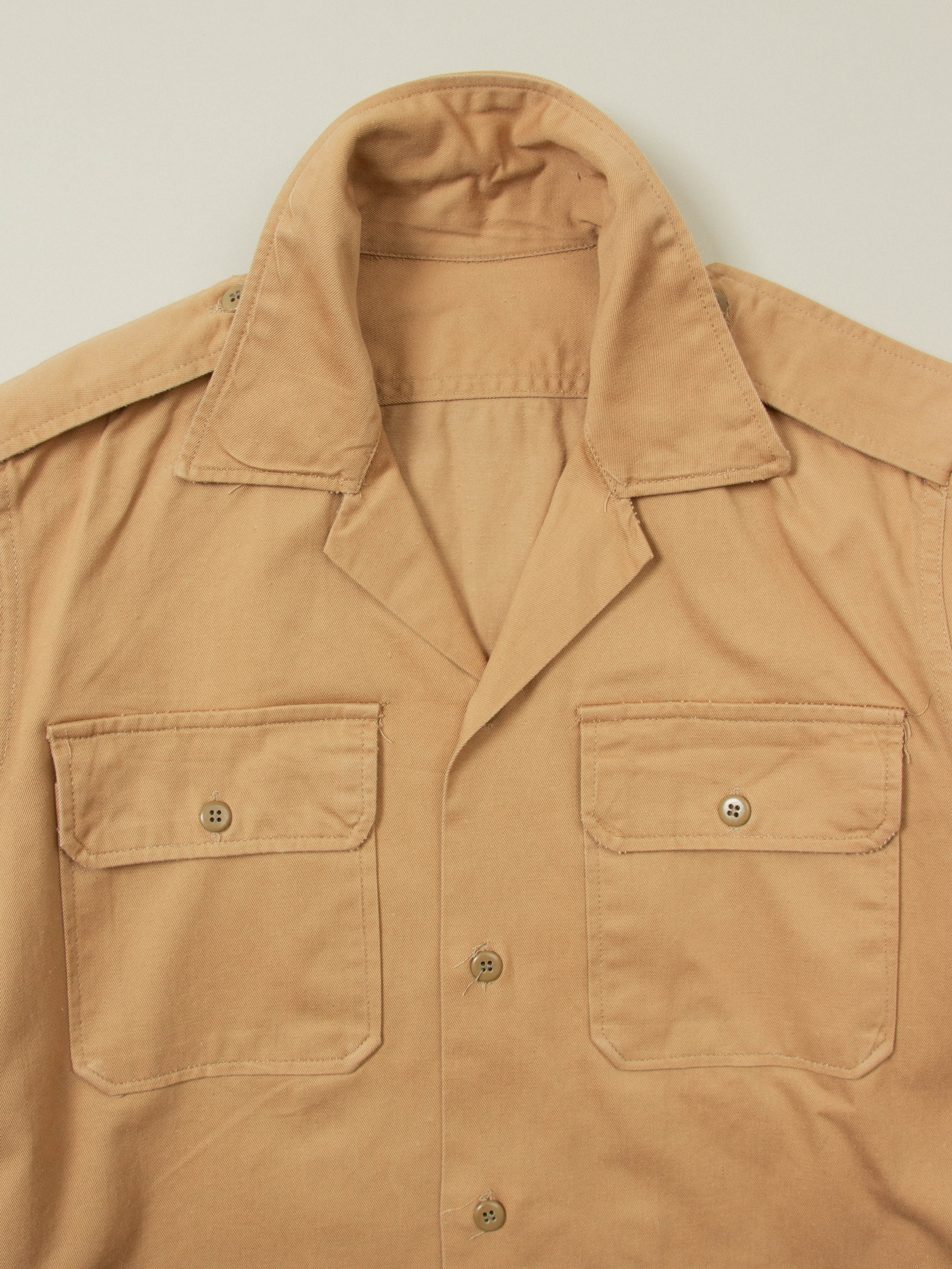 Vtg 1980s Greek Army Officer Shirt (XS) - Image 3