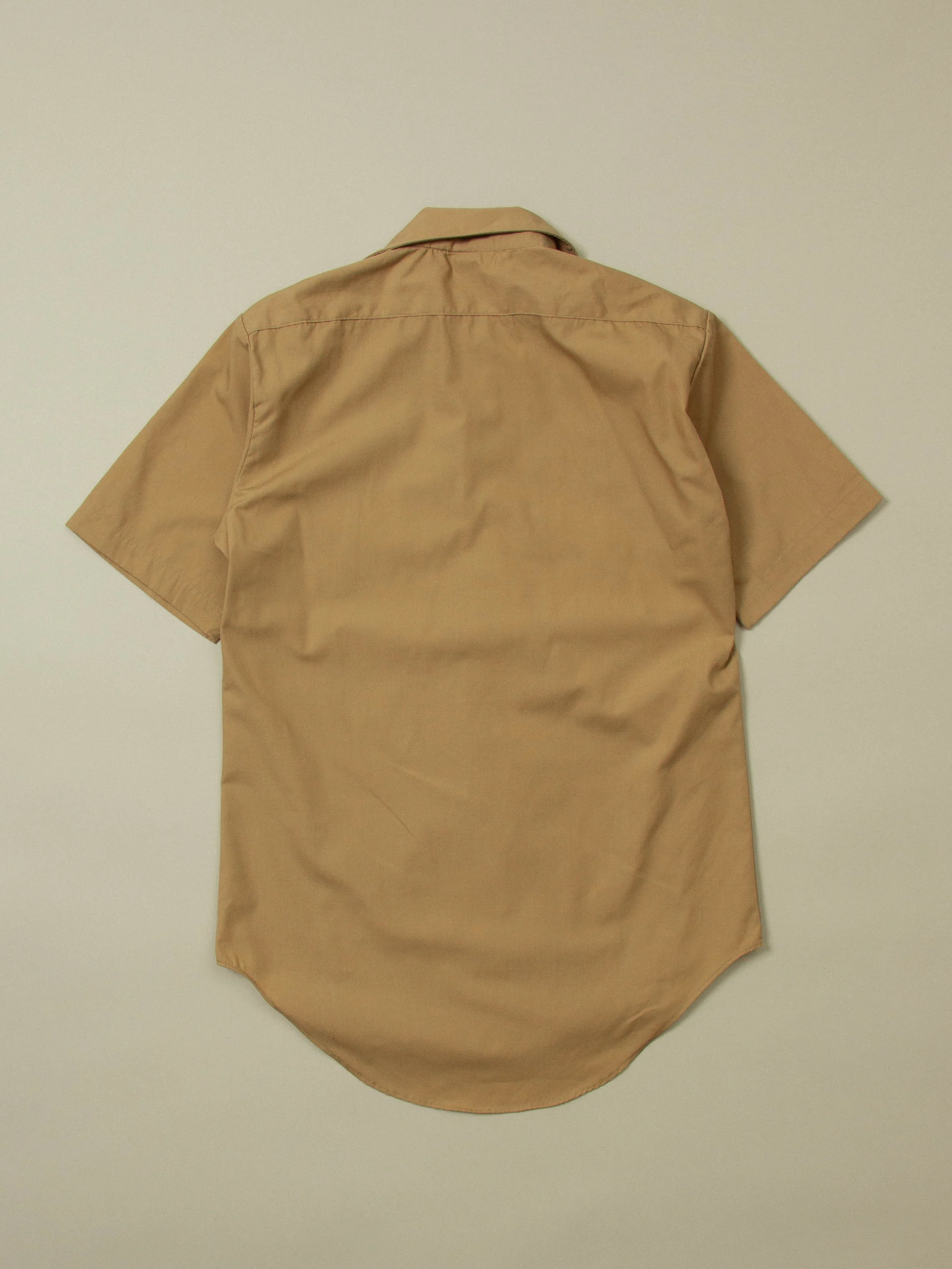 Vtg 1980s US Army Khaki Officer Shirt (S) - Image 5