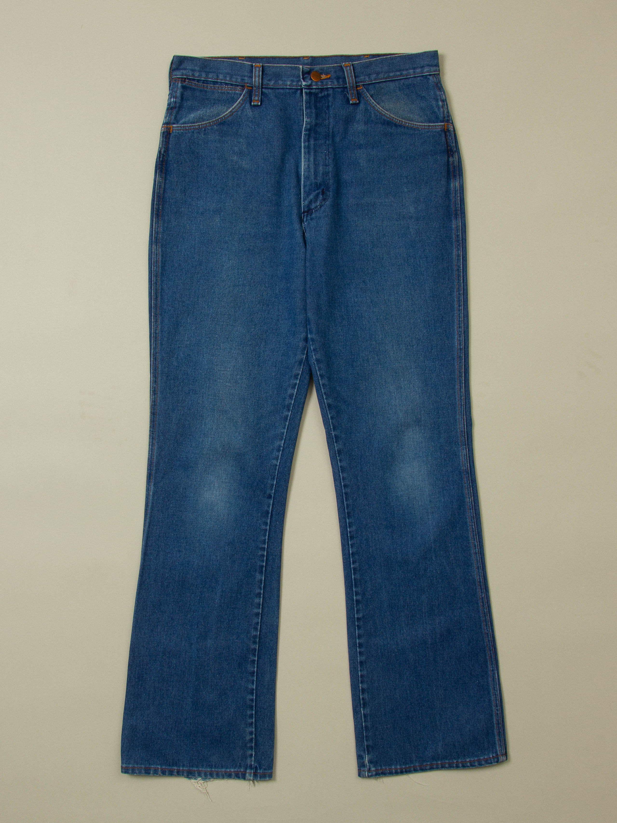 Vtg 1980s Dark Wrangler Jeans - Made in USA (32x33)