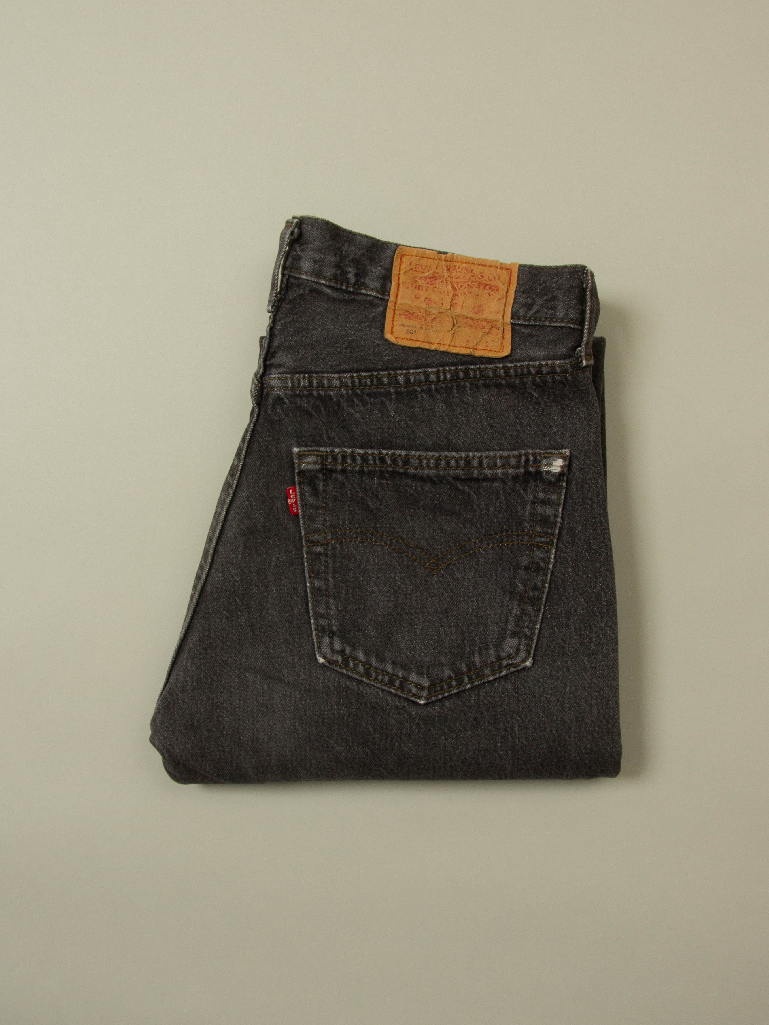 Vtg 1990s Black Levi's 501 Jeans - Made in USA (32x30) - Image 8