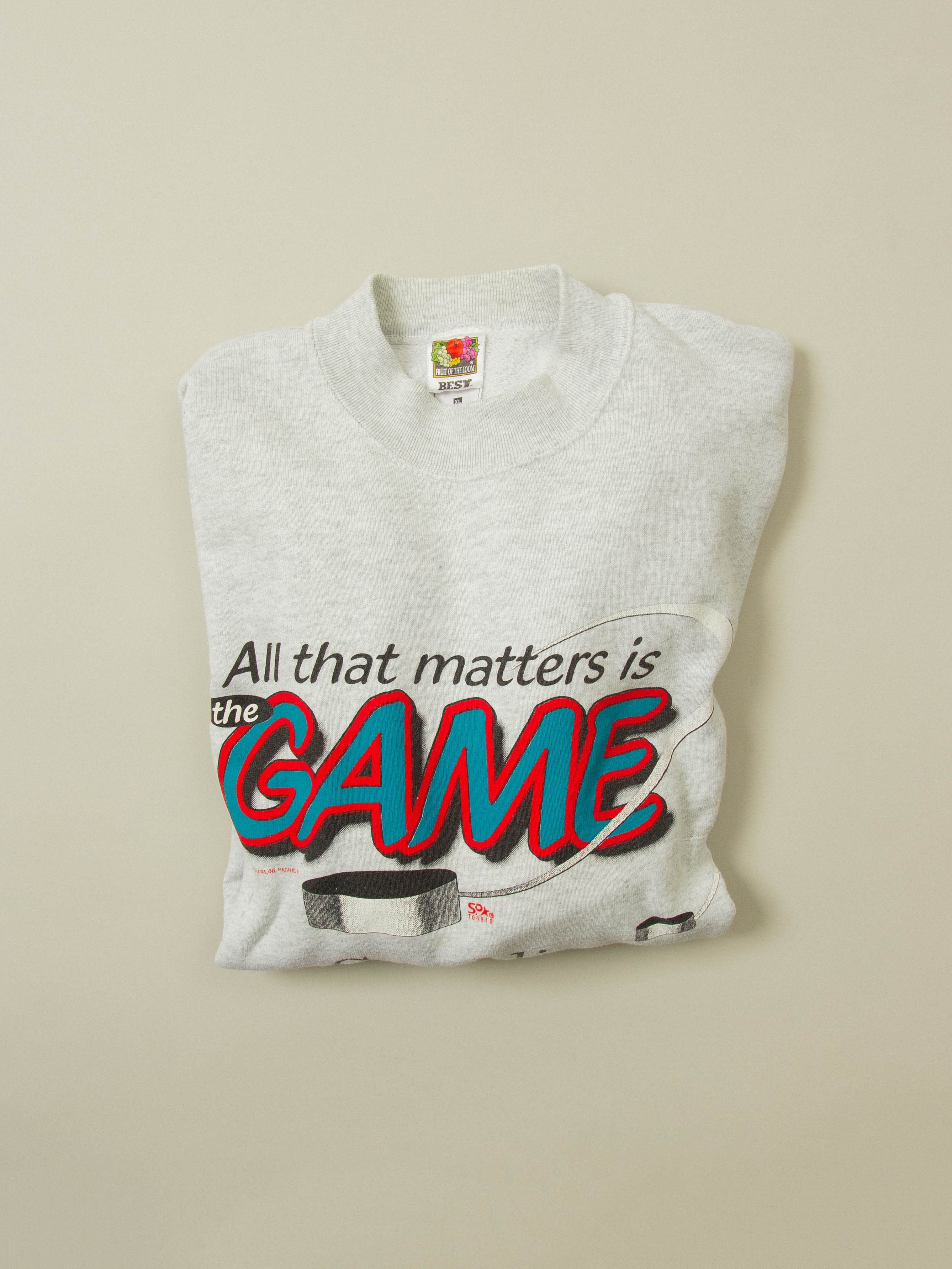 Vtg 1990s Hockey Sweatshirt - Made in Canada (XL) - Image 4