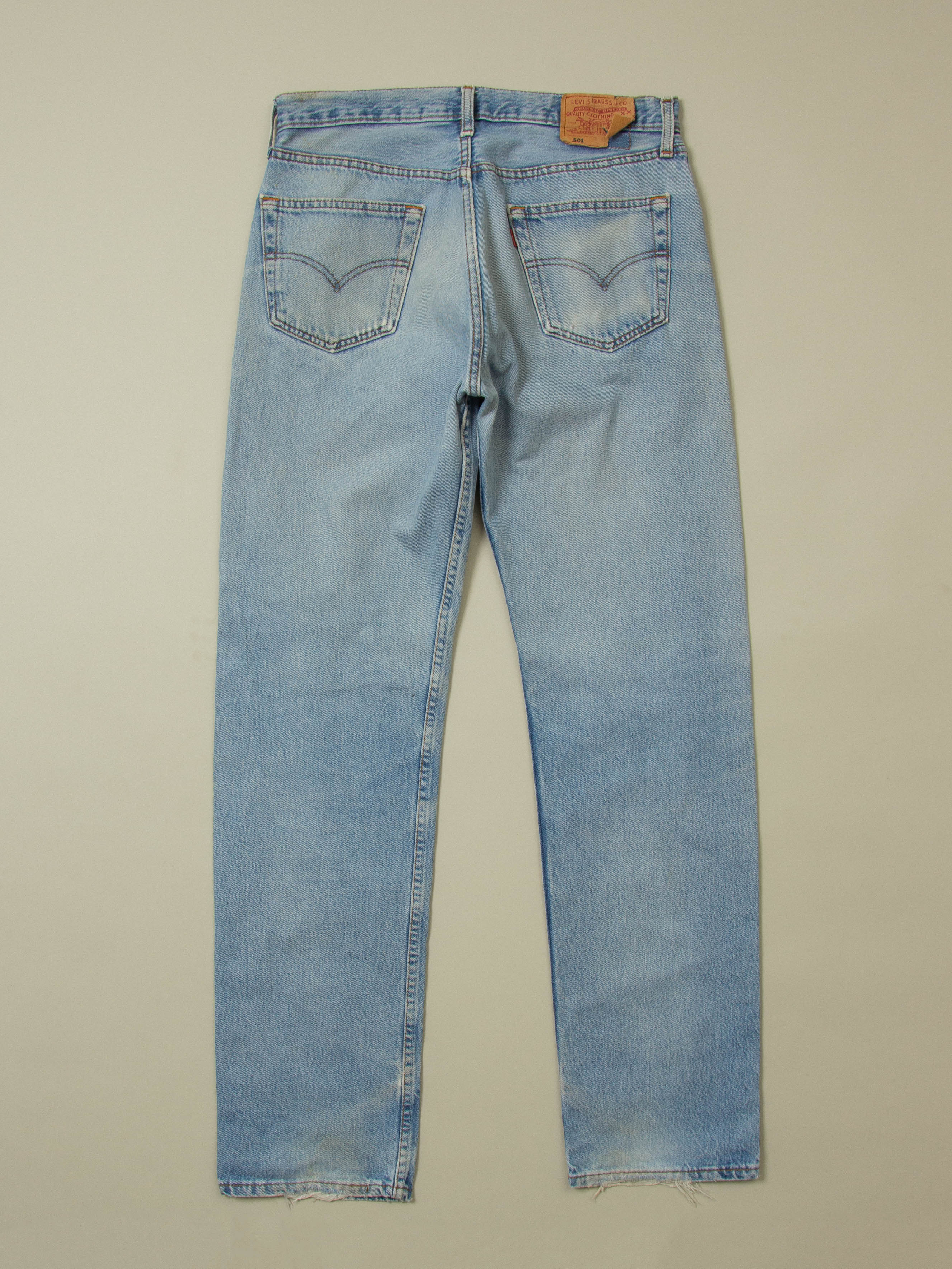Vtg 1990s Levi's 501 Jeans - Made in UK (34x34) - Image 3