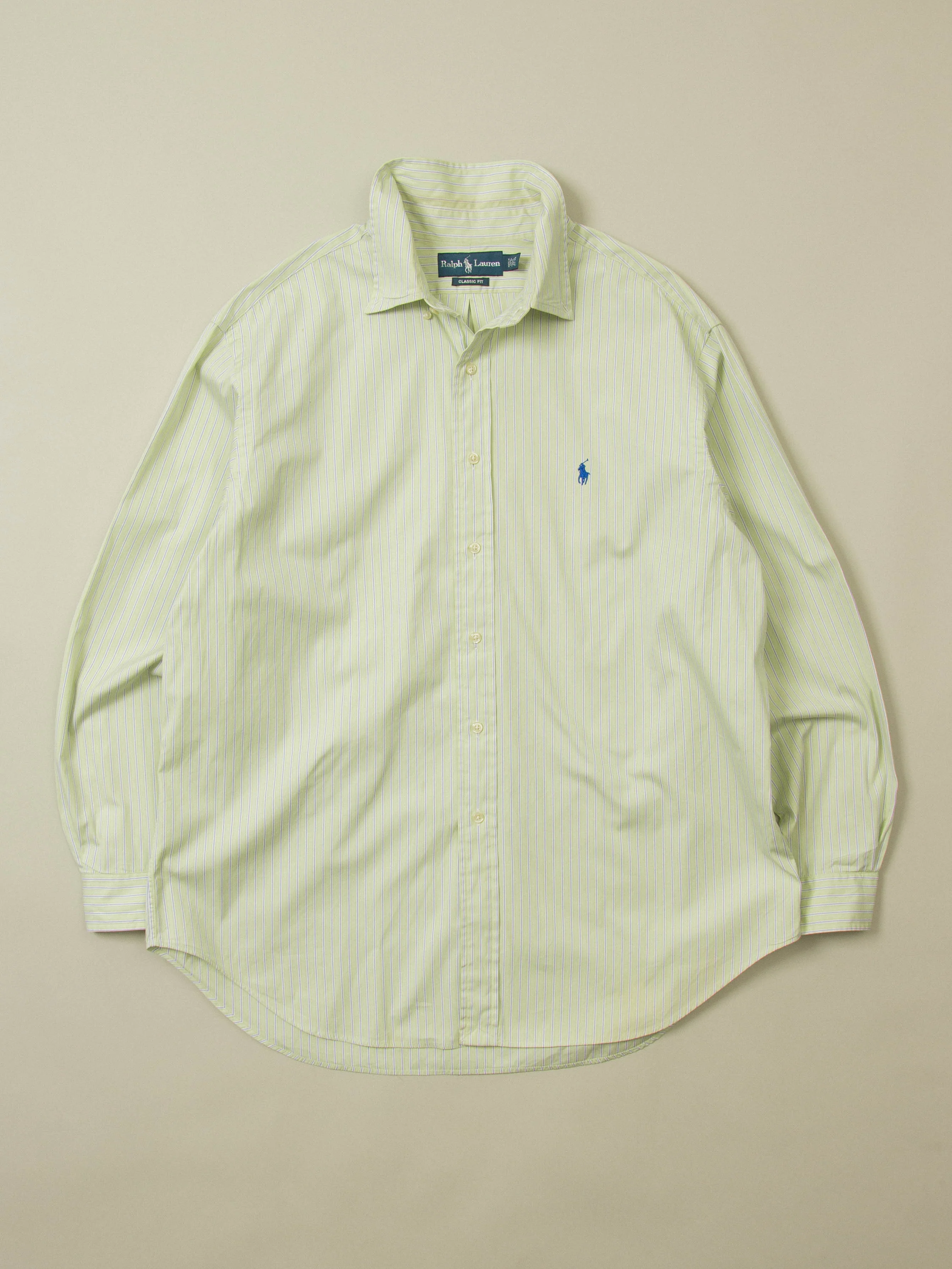 Vtg 1990s Striped Ralph Lauren Shirt (XL)