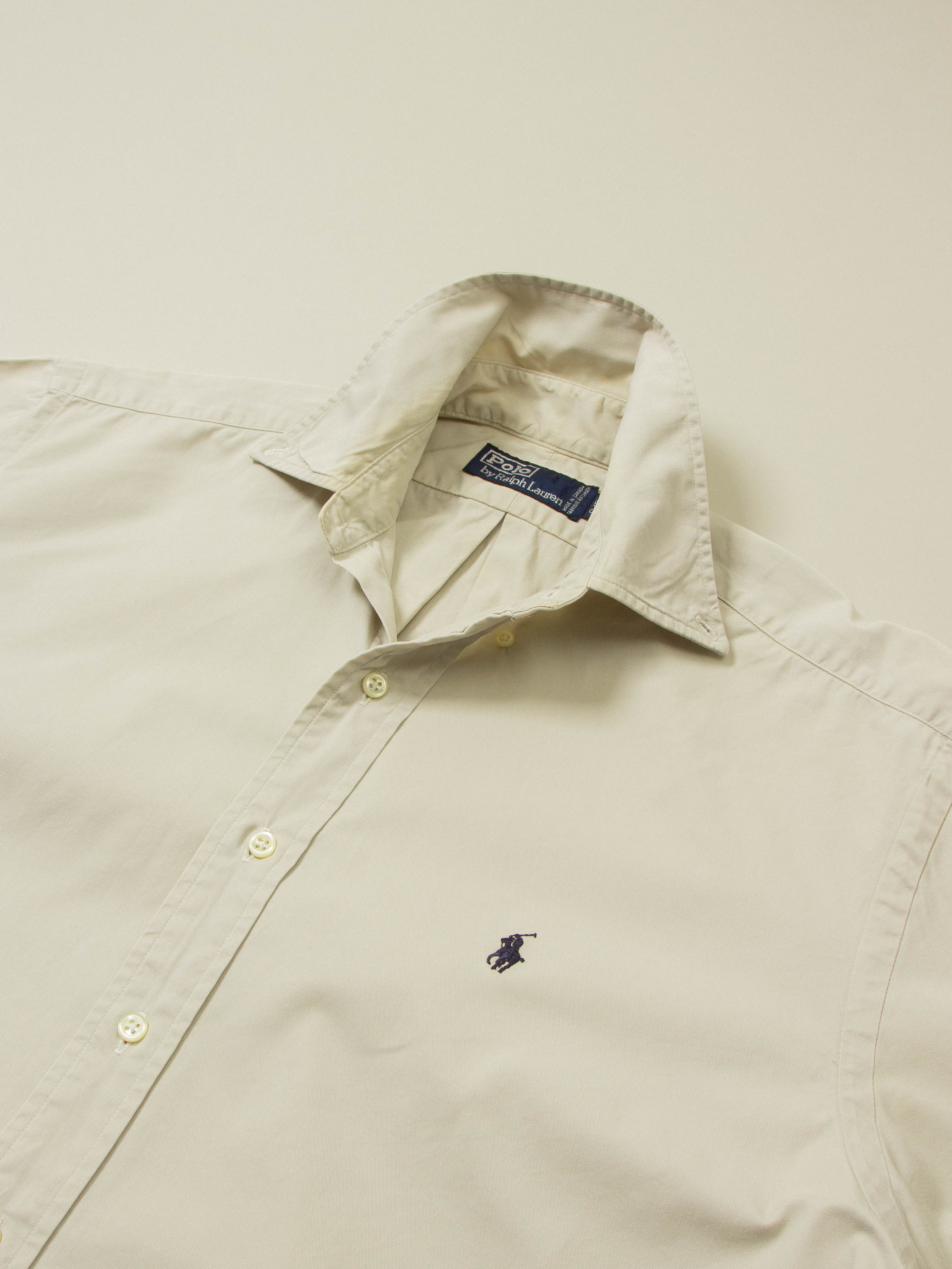 Vtg 1990s Ralph Lauren Short Sleeve Shirt - Made in Canada (XL) - Image 2
