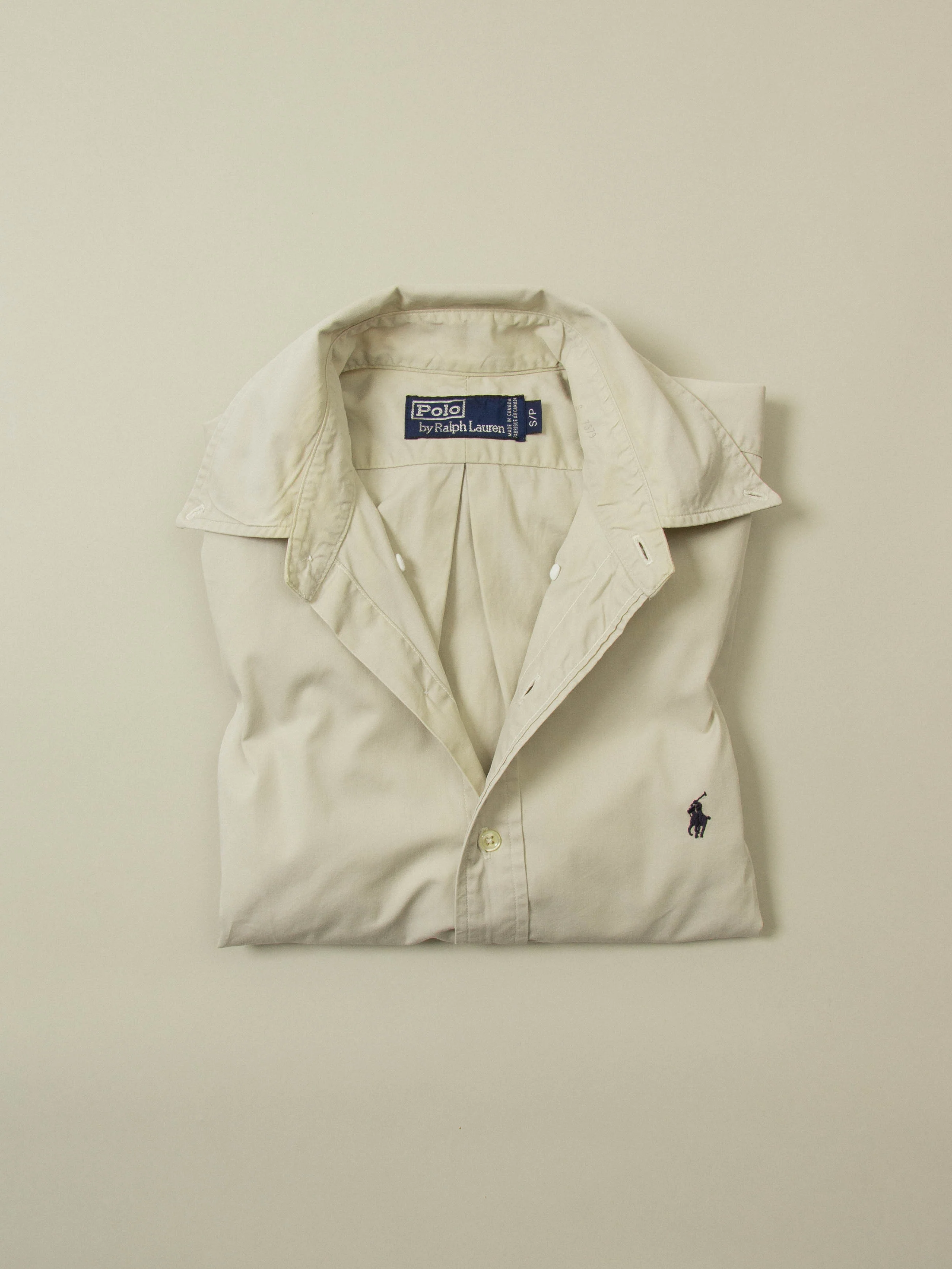 Vtg 1990s Ralph Lauren Short Sleeve Shirt - Made in Canada (XL) - Image 4