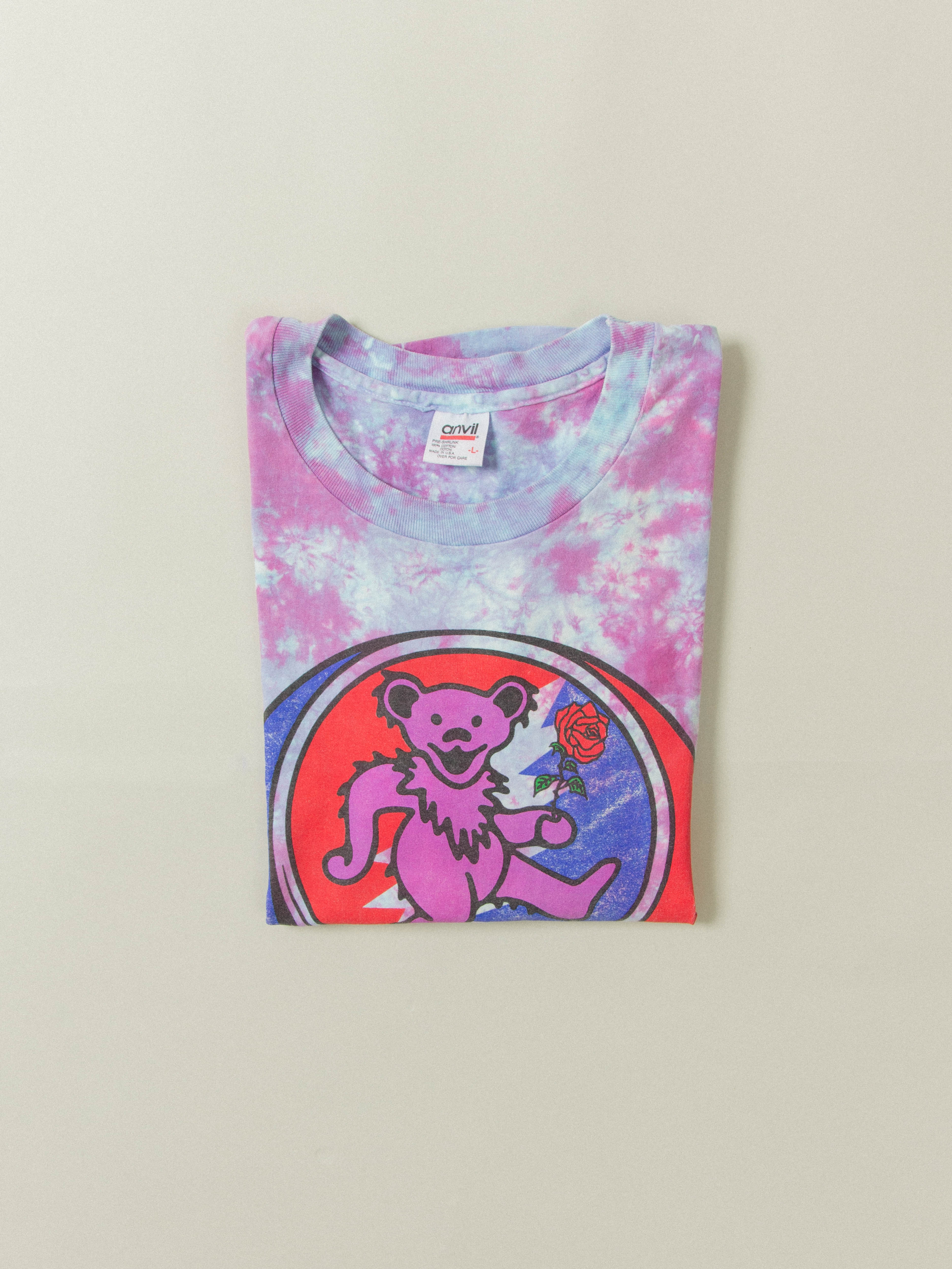 Vtg Rare 1995 Grateful Dead Skull & Bear Single Stitch Tee - Made in USA (L) - Image 7