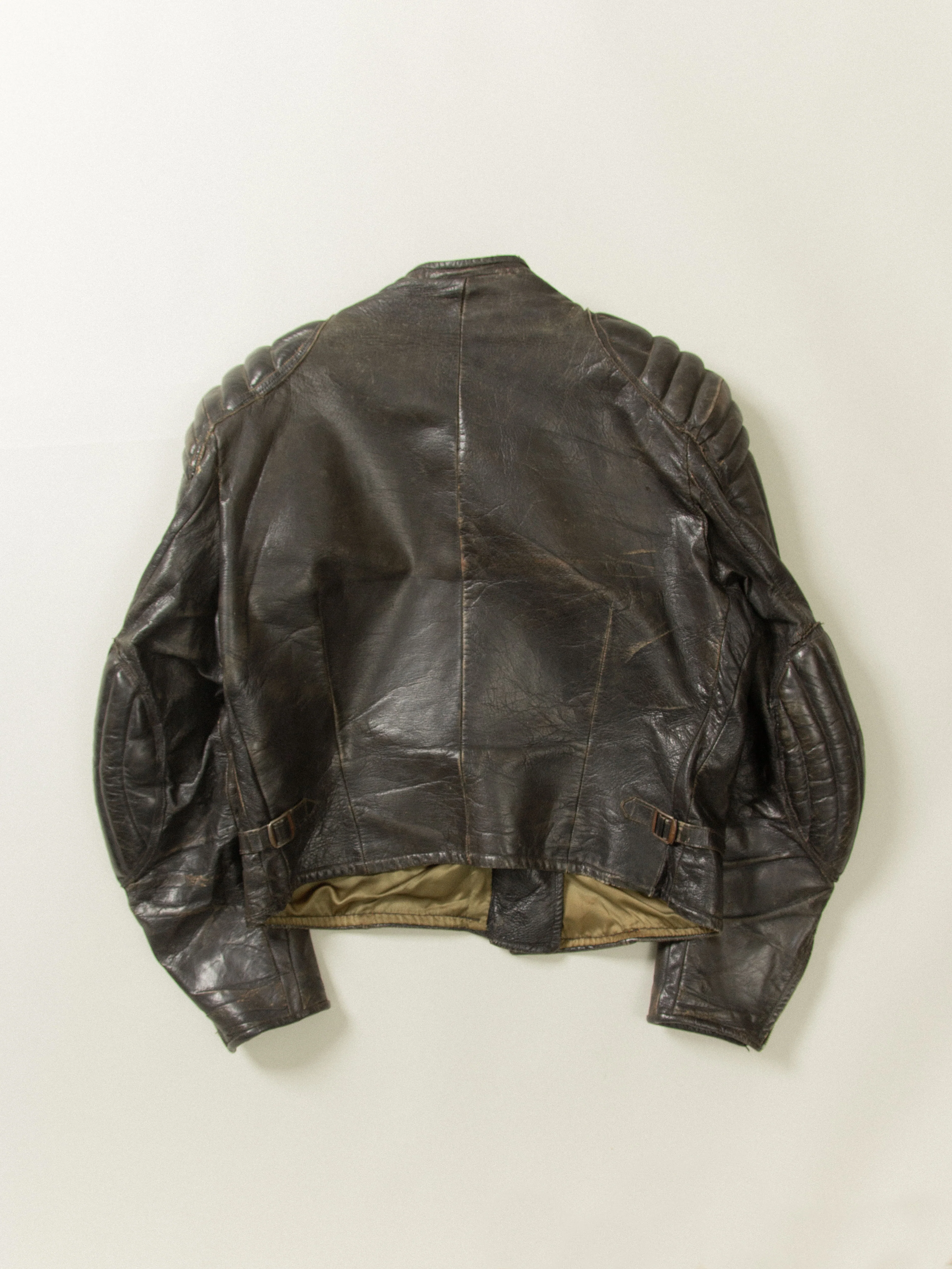 Vtg 1950s Swedish Motorcycle Leather Jacket (M) - Image 3