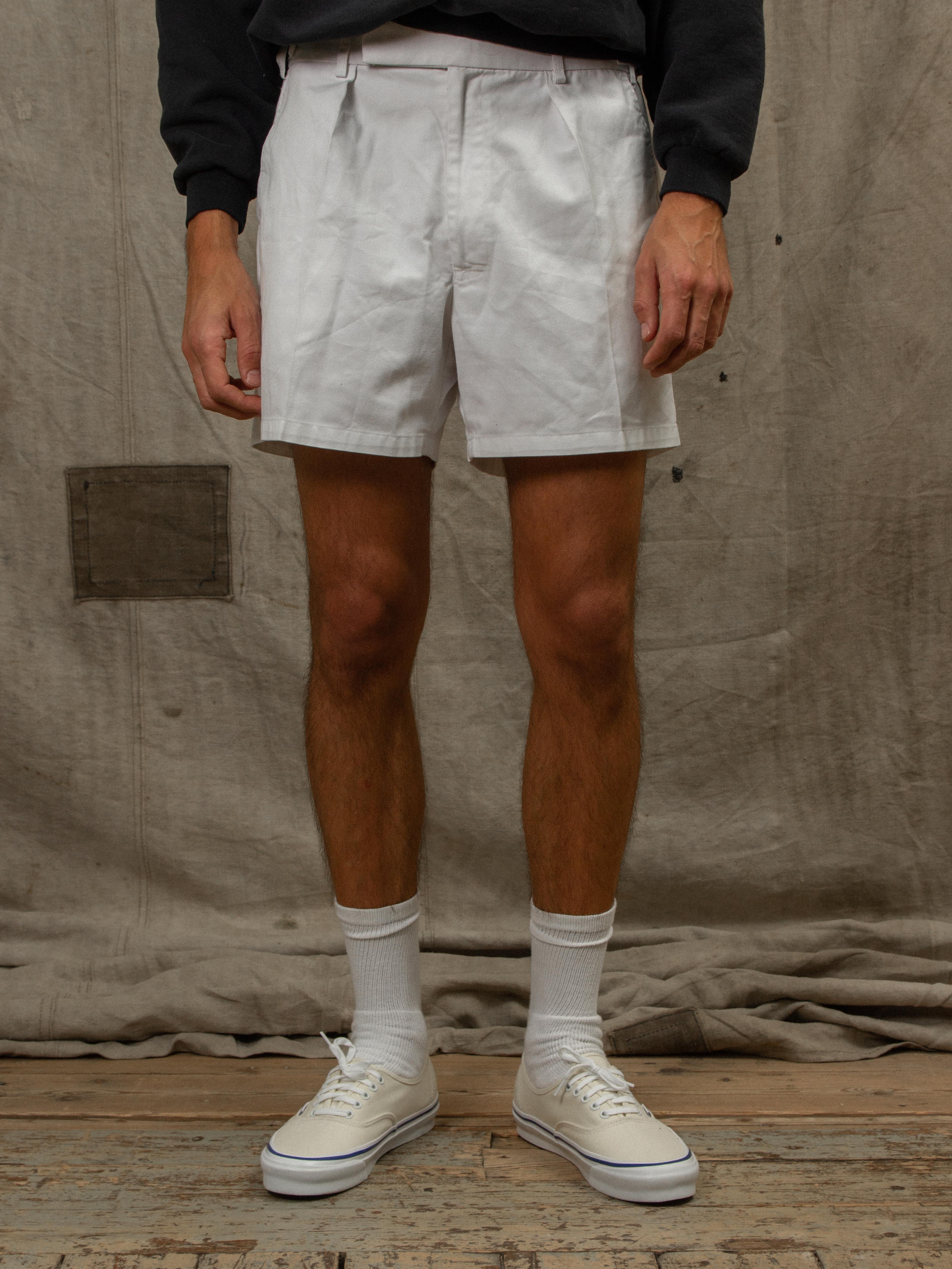 Vtg British Army Pleat Shorts - Image 3