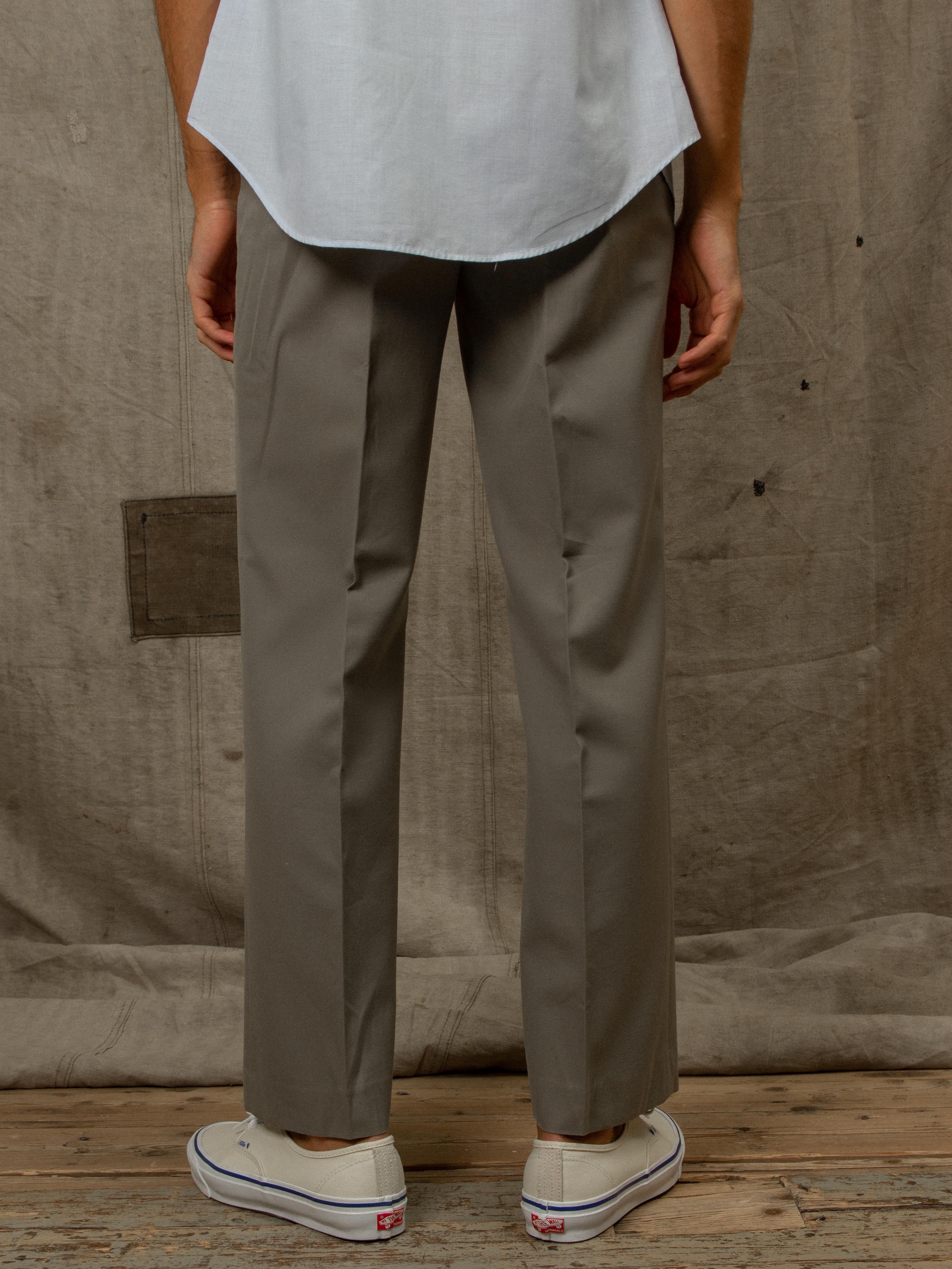 Vtg French Army Dress Trousers - Image 4