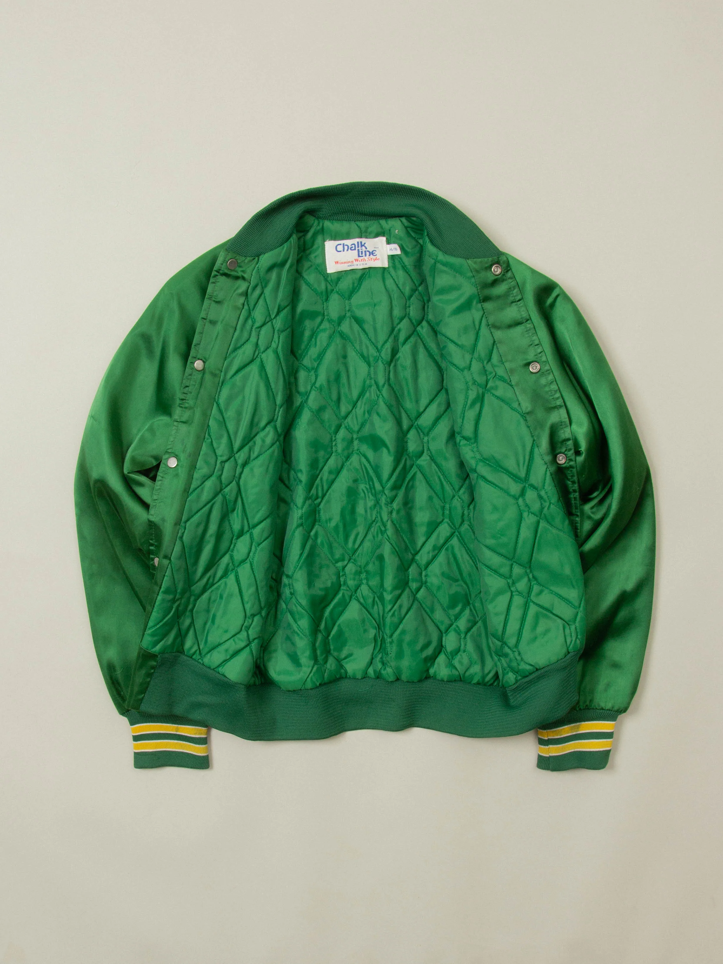 Vtg 1990s Green Bay Packers Nylon Sports Jacket - Made in USA (XS) - Image 4