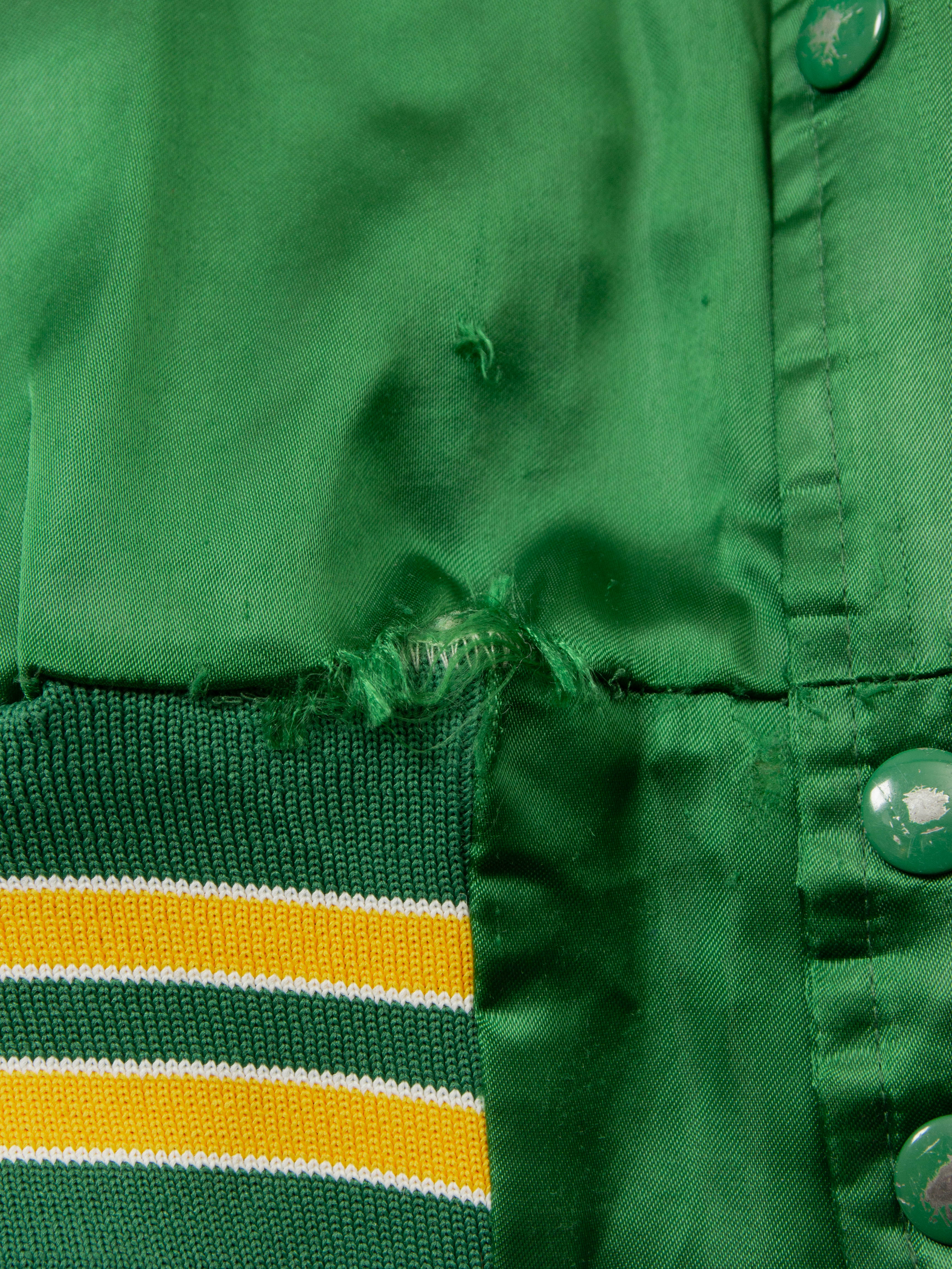 Vtg 1990s Green Bay Packers Nylon Sports Jacket - Made in USA (XS) - Image 7
