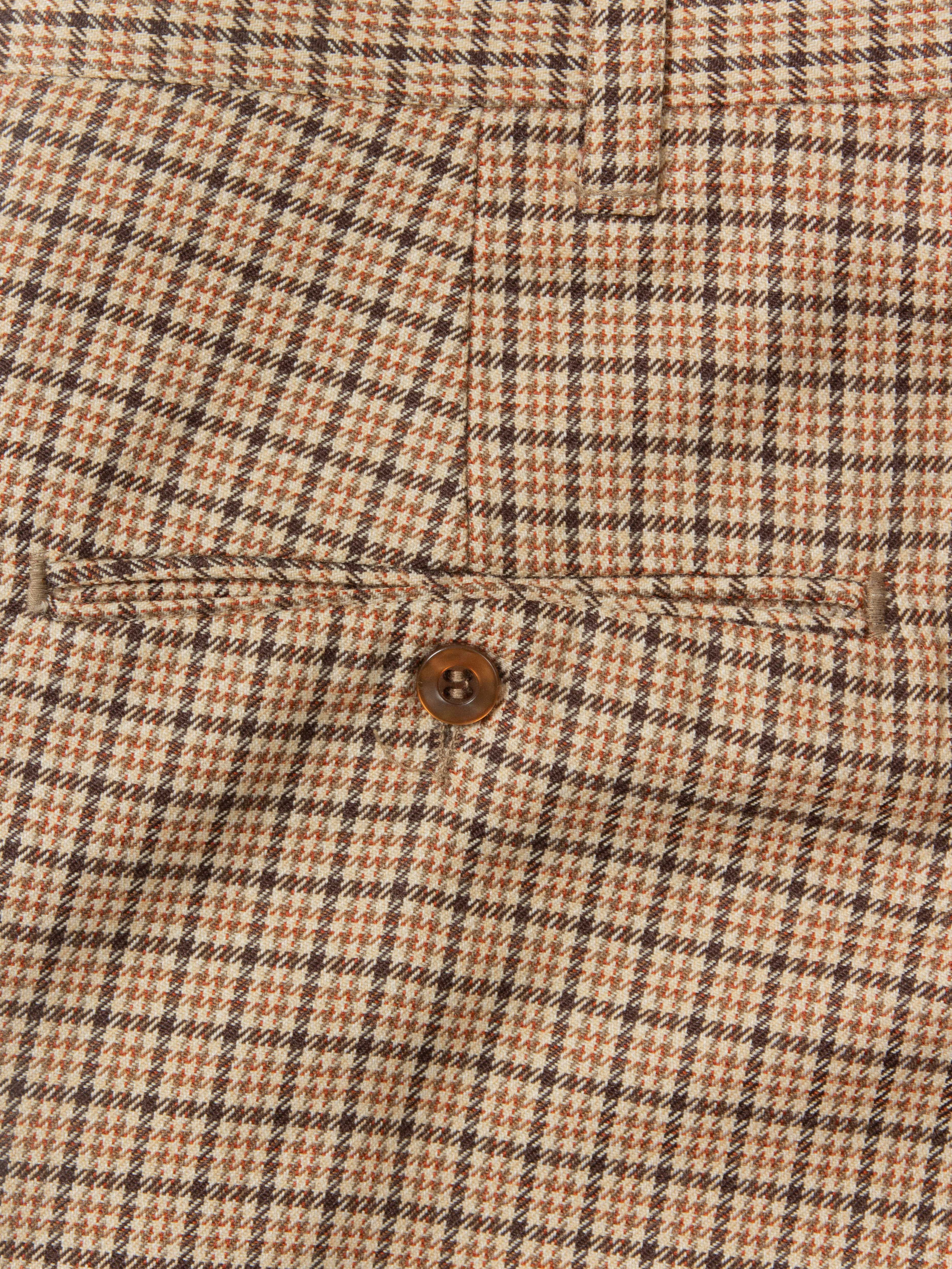 Vtg 1980s Checkered Dress Trousers (36x30) - Image 7
