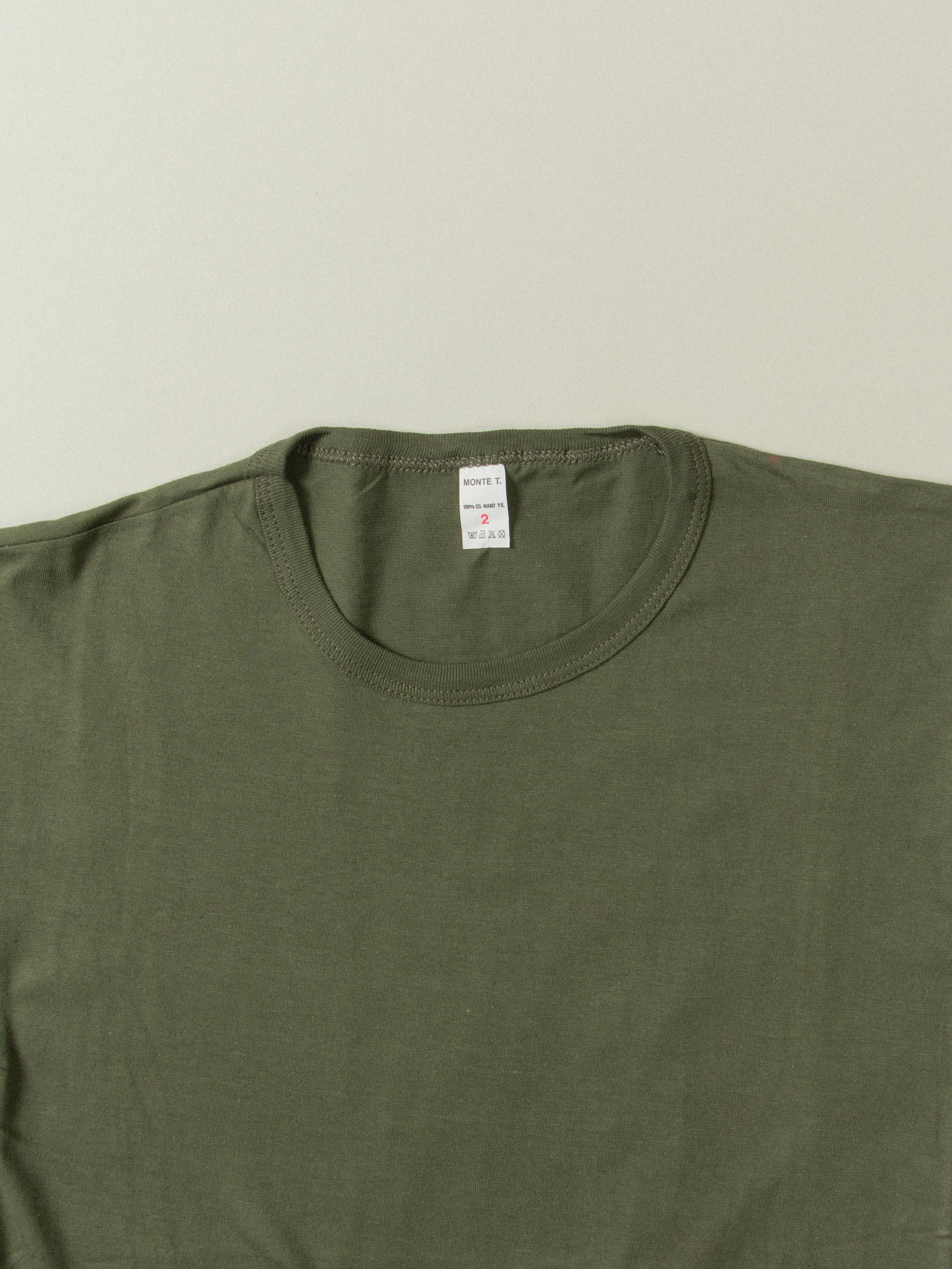 Vtg 1990s Italian Army Tee - Image 4